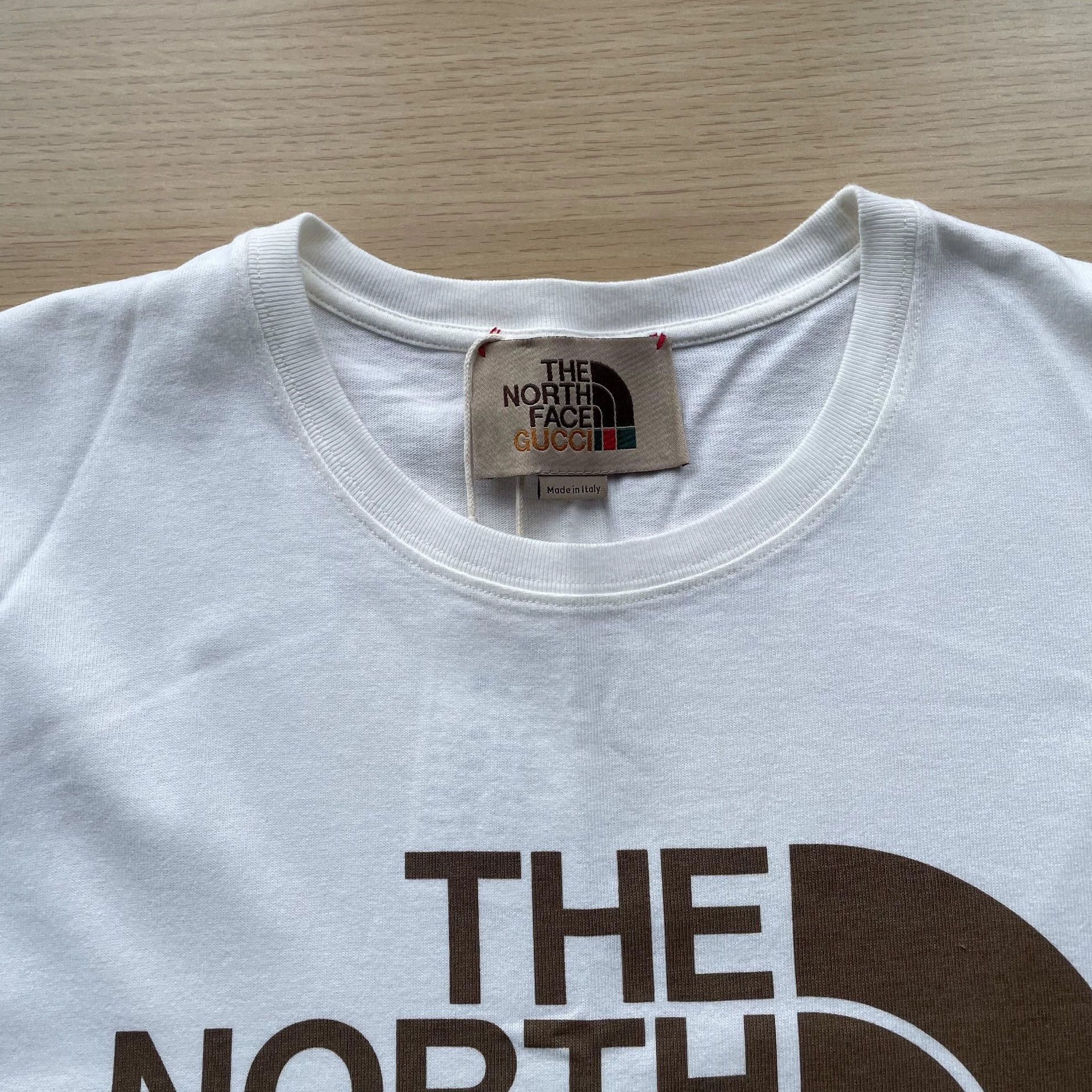 Gucci GUCCI x TNF Wmn XS White SS Tee Logo Letter Print Size US XS / EU 42 / 0 - 4 Thumbnail