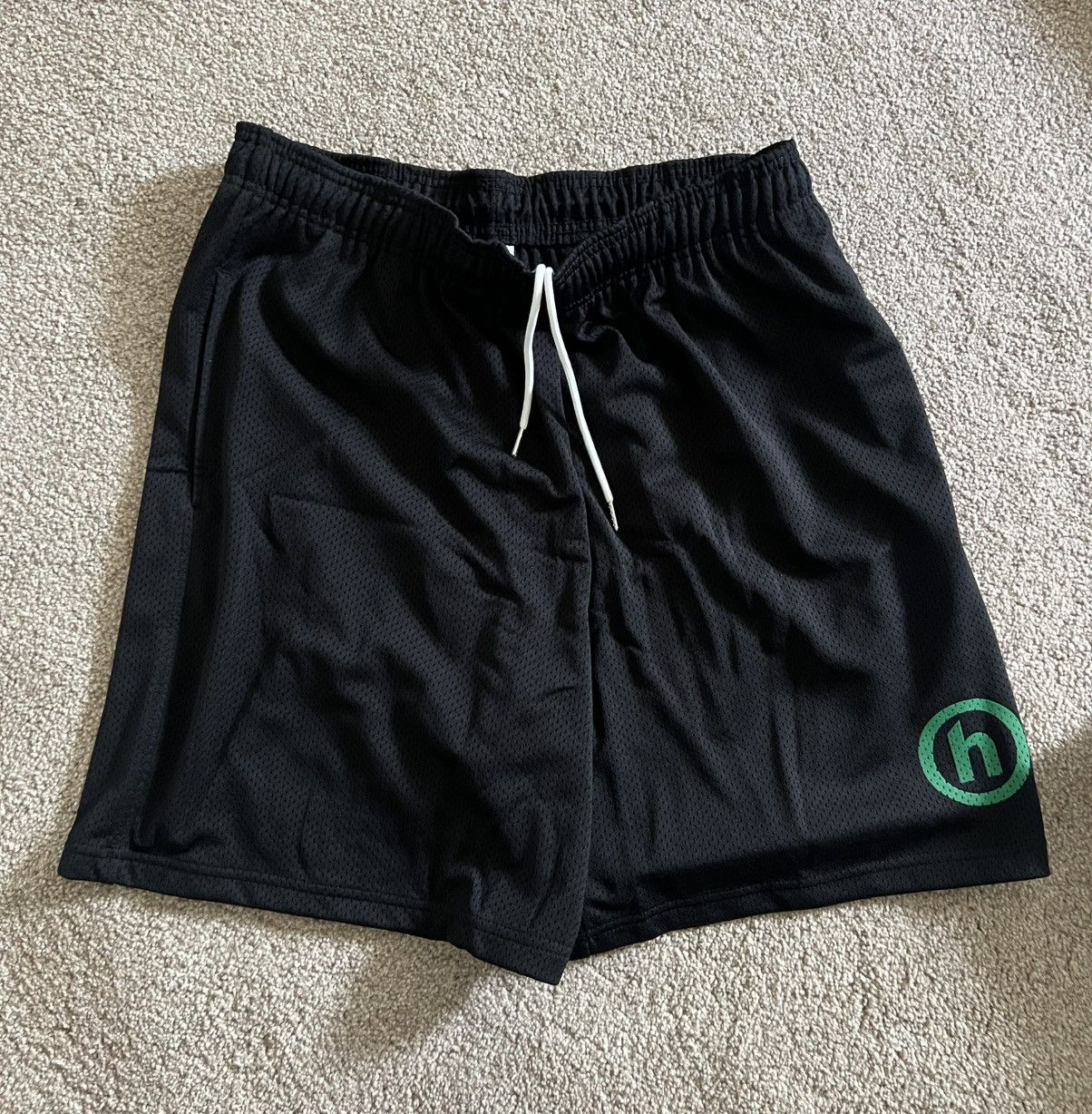 パンツ HIDDEN NY hidden ny Mesh shorts S Black Hidden NY H Logo Mesh Charcoal Shorts - WyCo Vintage, Kansas