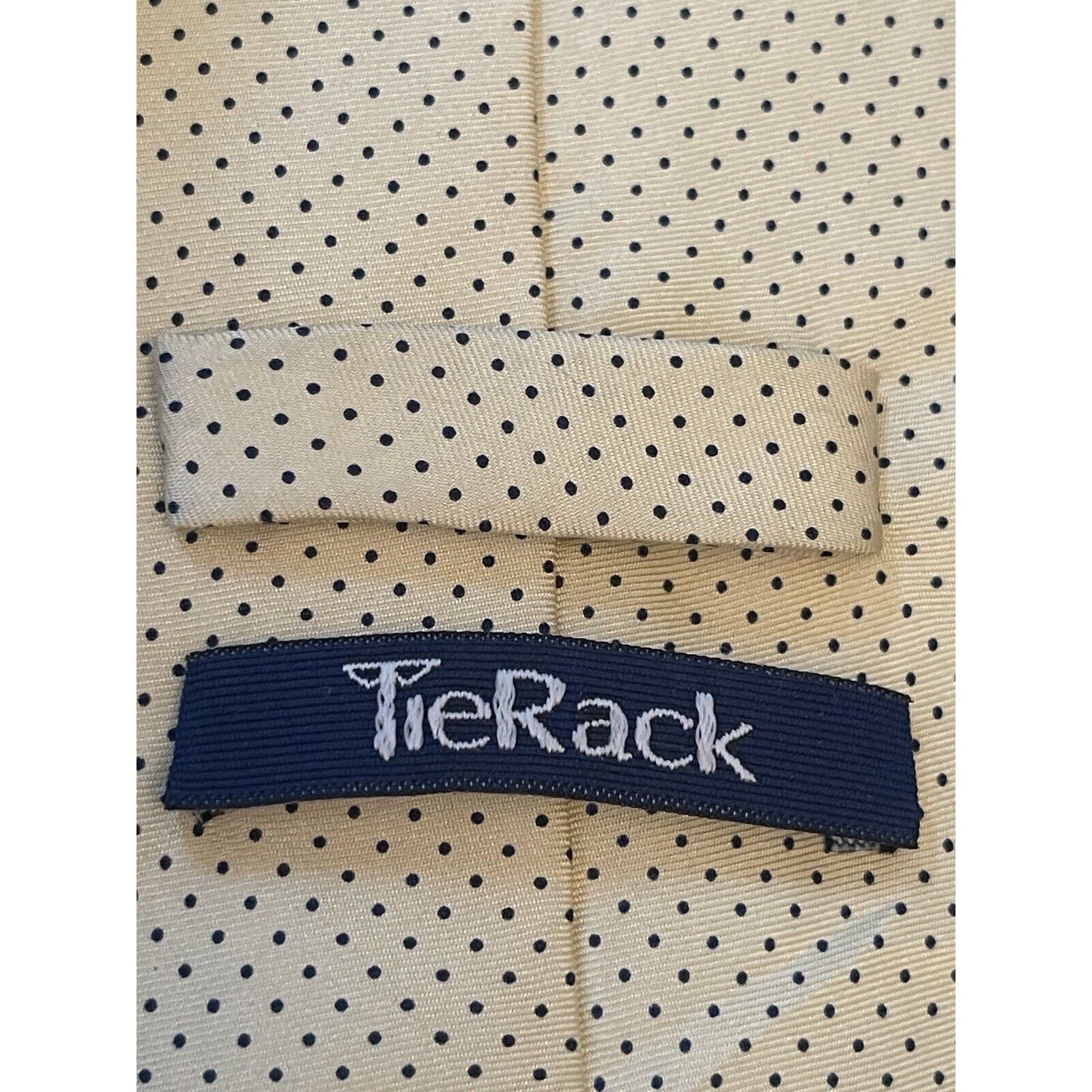 Other Tie Rack Gold Blue 100% Silk Men’s Neck Tie Made In China Size ONE SIZE - 11 Thumbnail