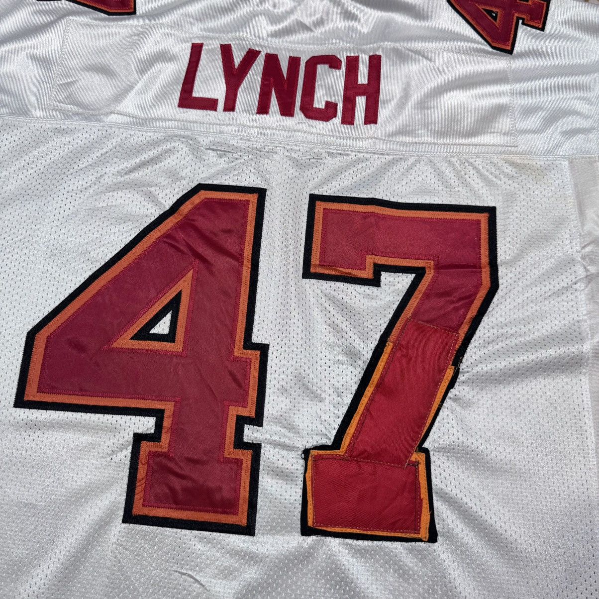 NFL John Lynch Reebok Tampa Bay Buccaneers Jersey 2002 On Field Size US XXL / EU 58 / 5 - 14 Thumbnail