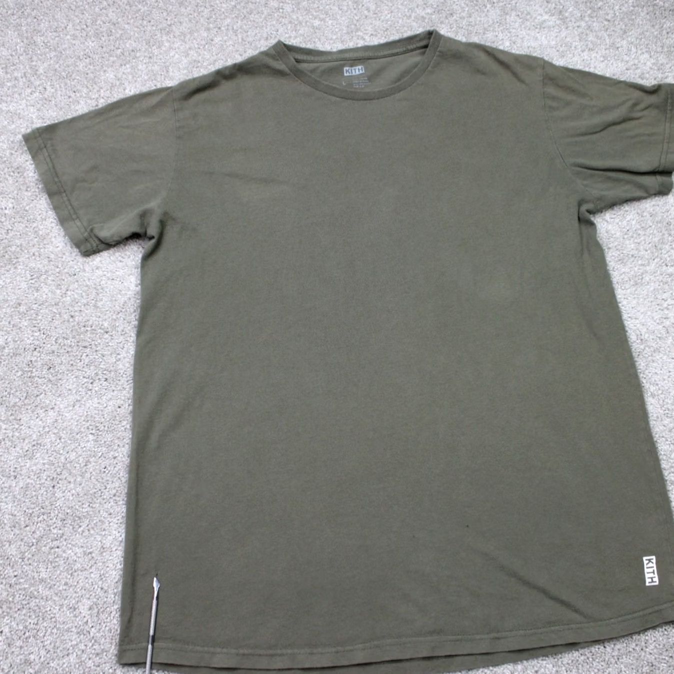 Kith KITH T-Shirt Mens Large Olive Green 100% Cotton Short Sleeve Crew Neck Solid Casual Preppy Shirt Mens Large Olive Green Size US L / EU 52-54 / 3 - 6 Thumbnail