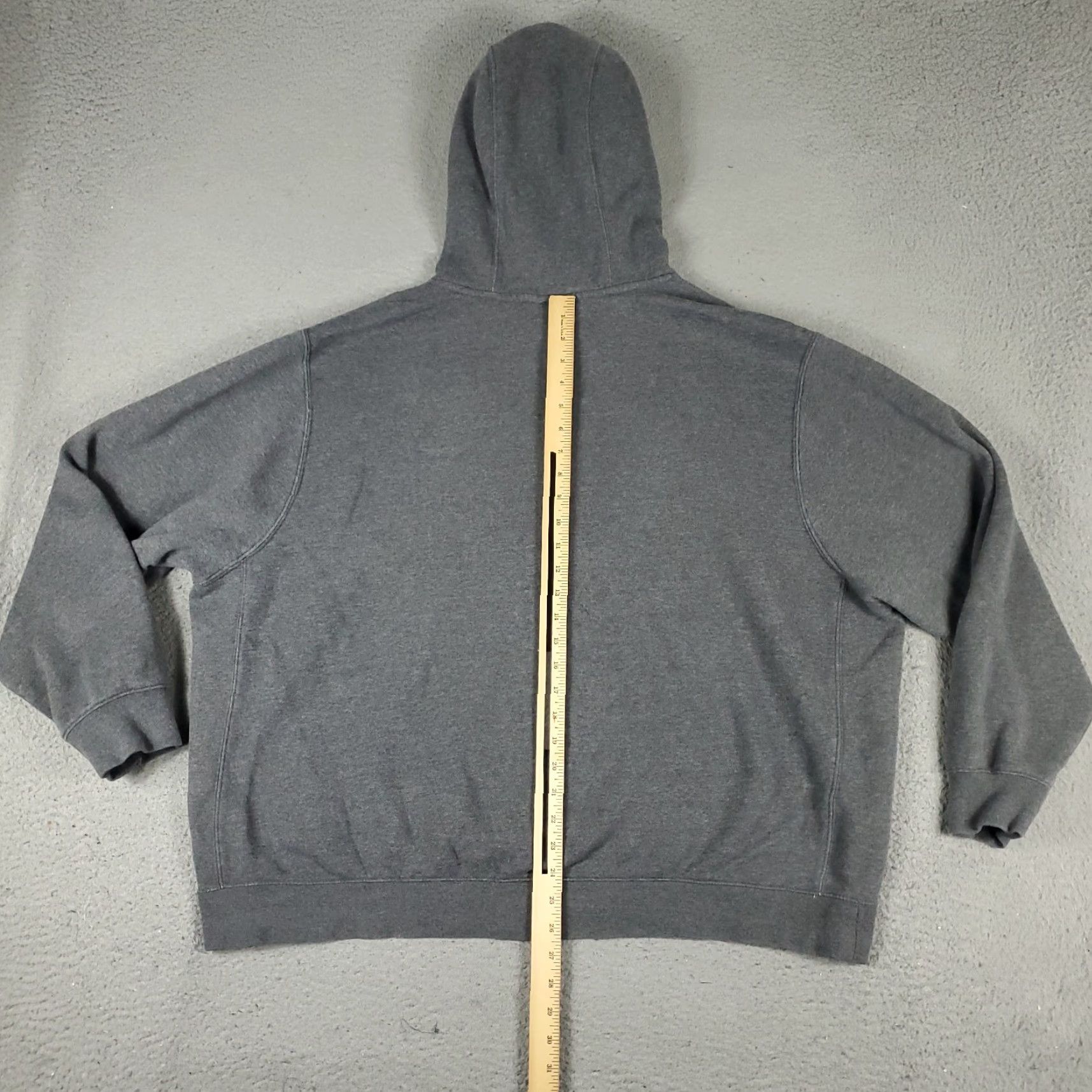 Nike Nike Mens Hoodie Pullover Sweatshirt Size 2XL Gray Swoosh Logo Knit Cotton Blend Polyester Mock Neck Long Sleeve Baggy? Size US XXL / EU 58 / 5 - 7 Thumbnail