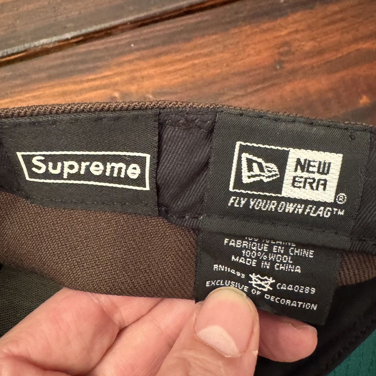 Supreme Supreme Zebra Stripe New Era Fitted Hat Size ONE SIZE - 8 Thumbnail