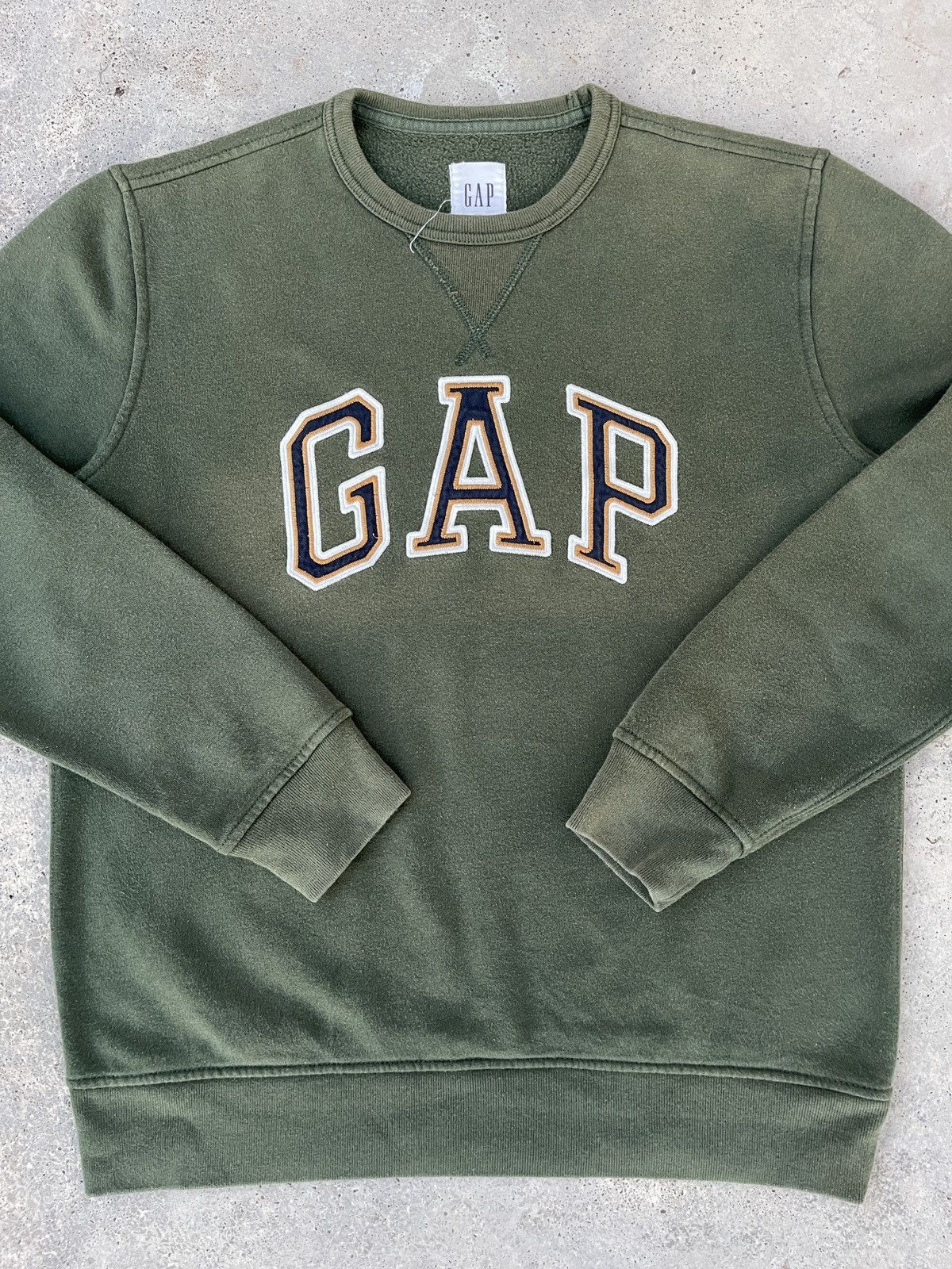 Gap × Vintage Vintage Faded Gap Big Logo Sweatshirt Size US M / EU 48-50 / 2 - 2 Thumbnail