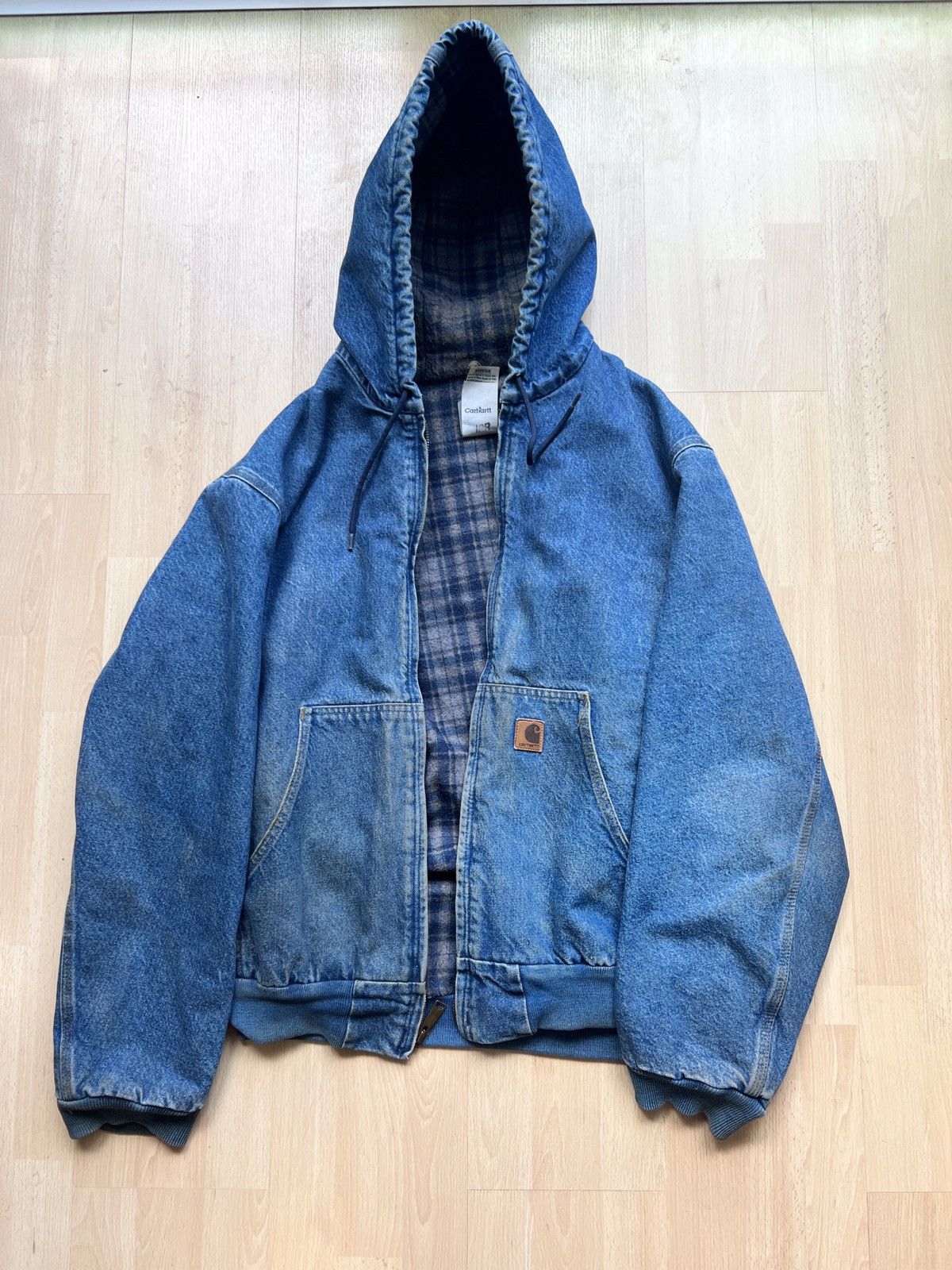 Carhartt J139 DST Denim Flannel Lined Jacket