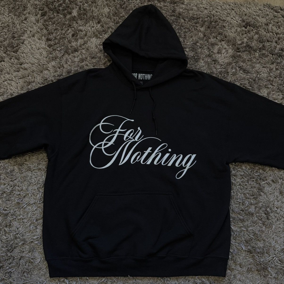 Nine Vicious For Nothing Hoodie ブラック Ken Carson Nine Vicious For Nothing Hoodie Official Merch Che