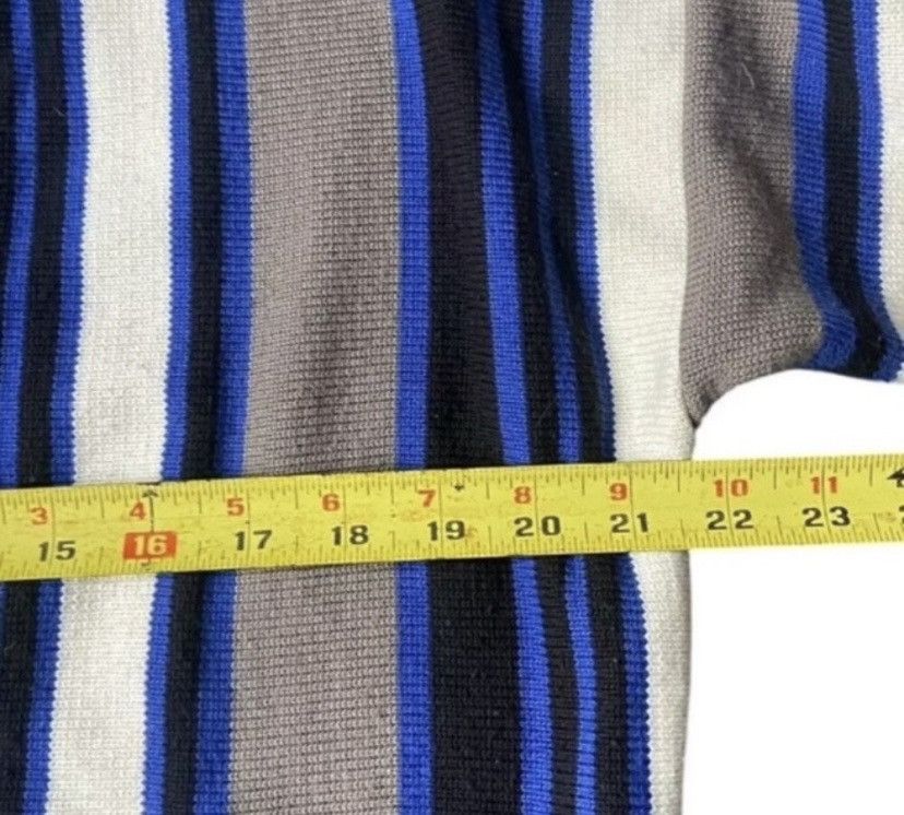 Designer Men Cardigan Sweater Knit Two Tone Blue New Man Medium Size US M / EU 48-50 / 2 - 4 Thumbnail