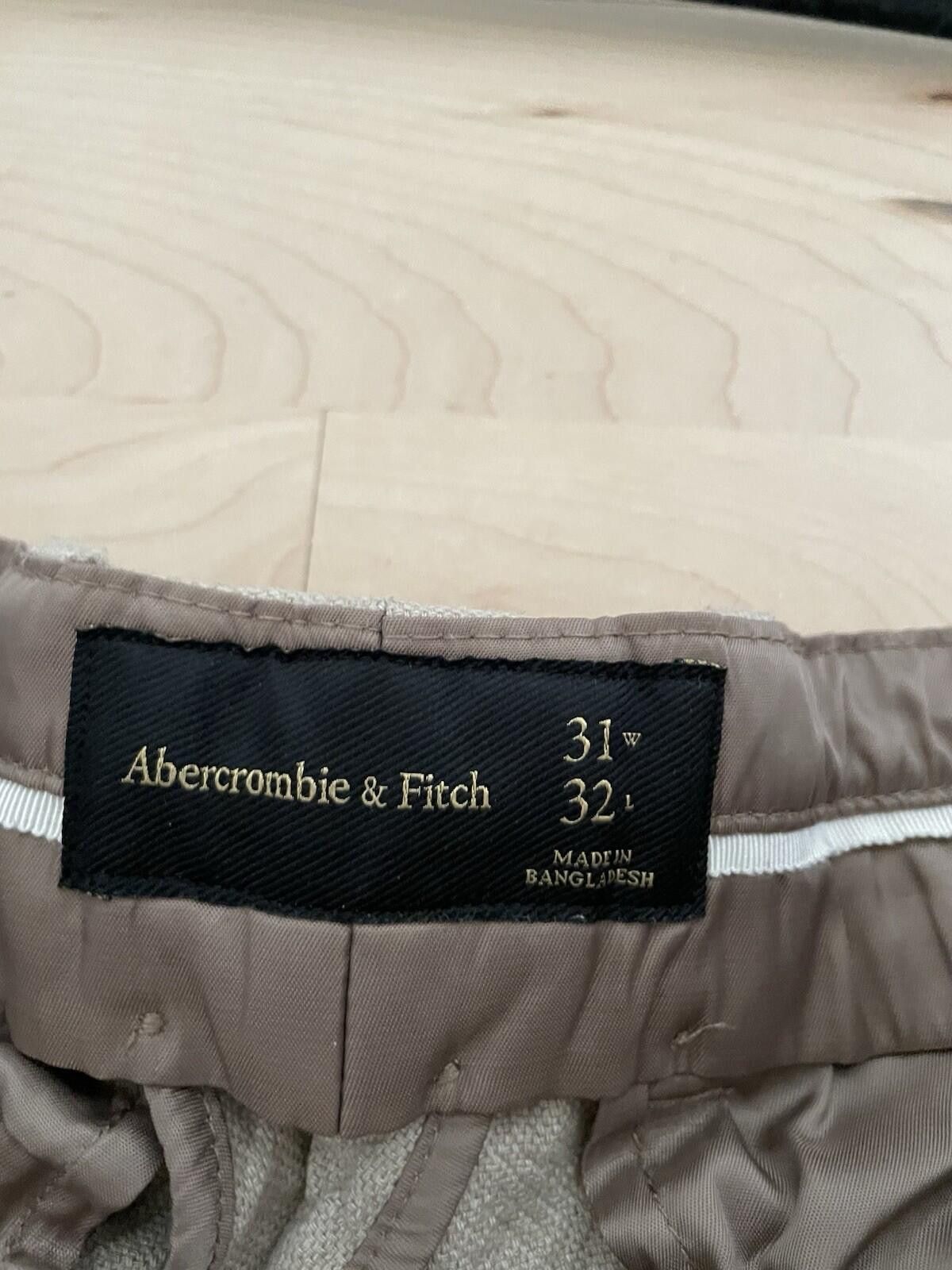 Abercrombie & Fitch Abercrombie & Fitch Men Linen Pleated Suit Pants 31 Size US 31 - 3 Thumbnail