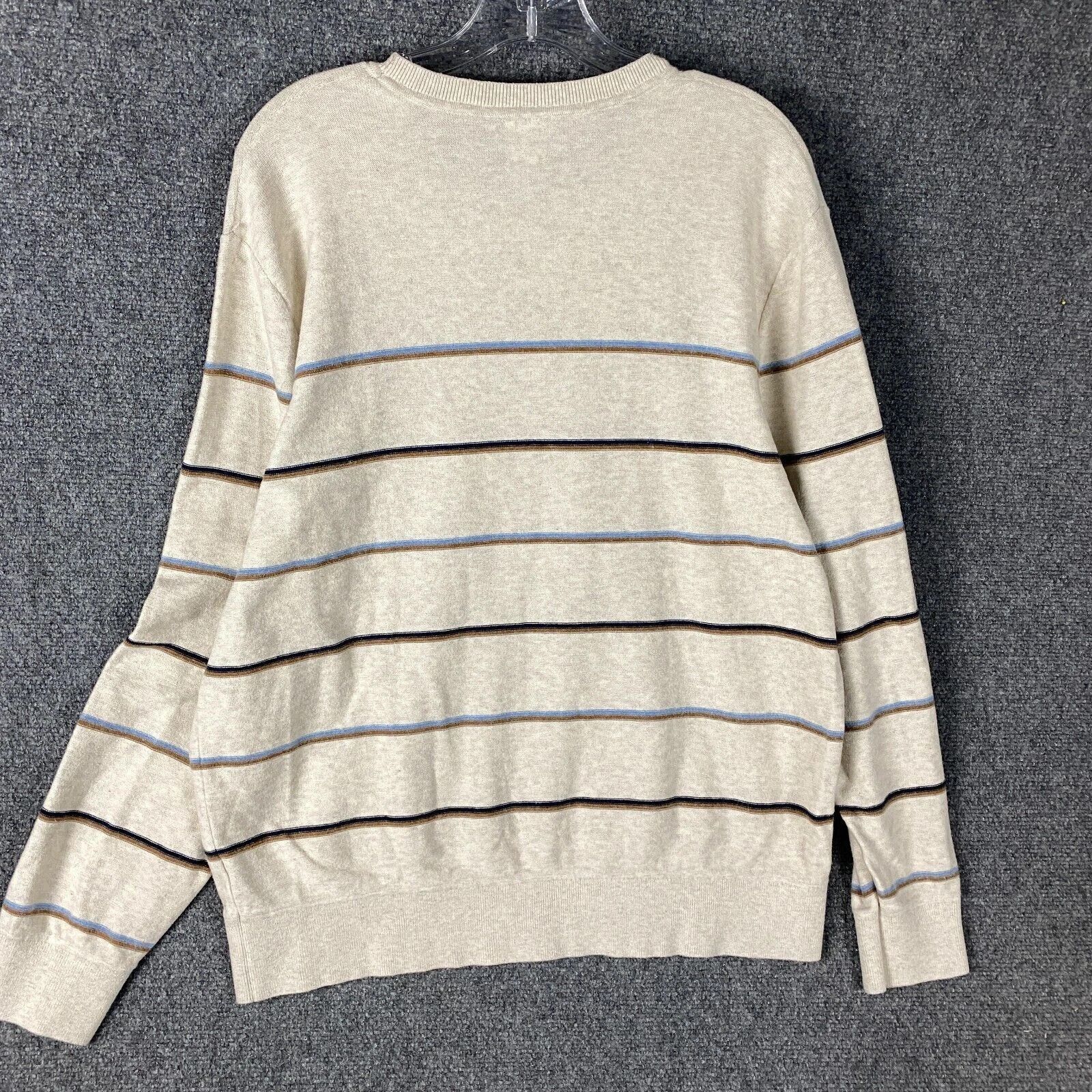 Gap Gap Sweater Men's XL Crew Neck Striped Beige Adults Casual Size US XL / EU 56 / 4 - 7 Thumbnail