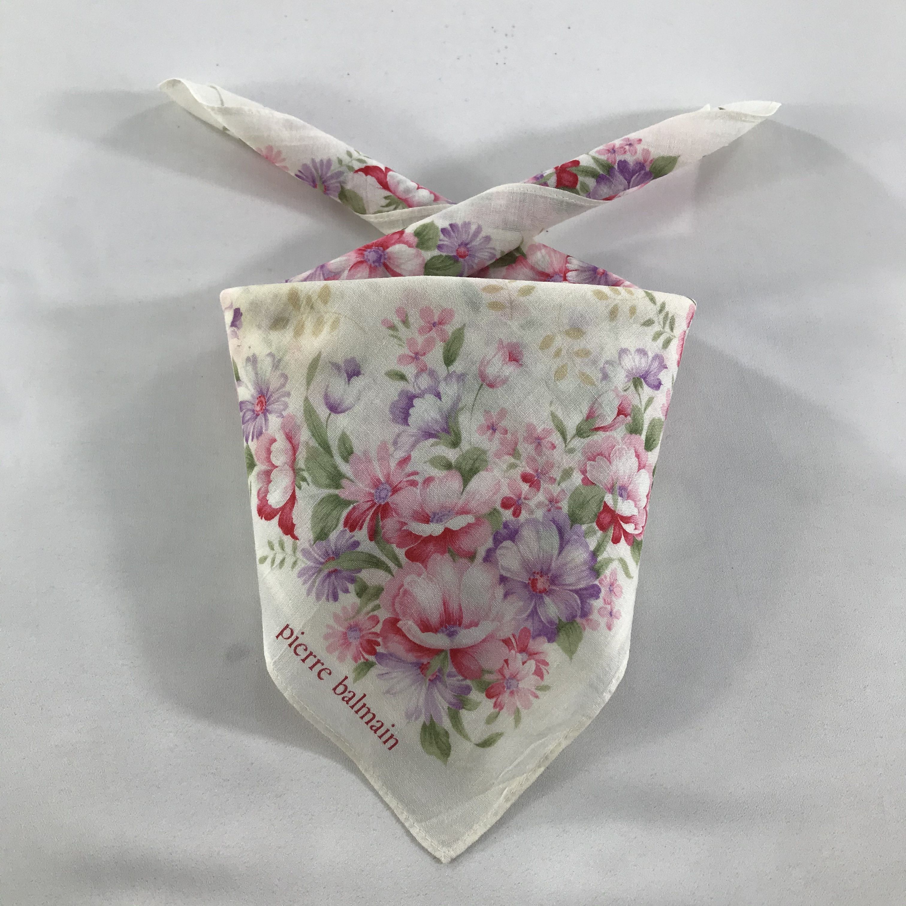 Pierre Balmain × Vintage Pierre Balmain Bandana / Handkerchief / Neckerchief - S1426 Size ONE SIZE - 3 Thumbnail