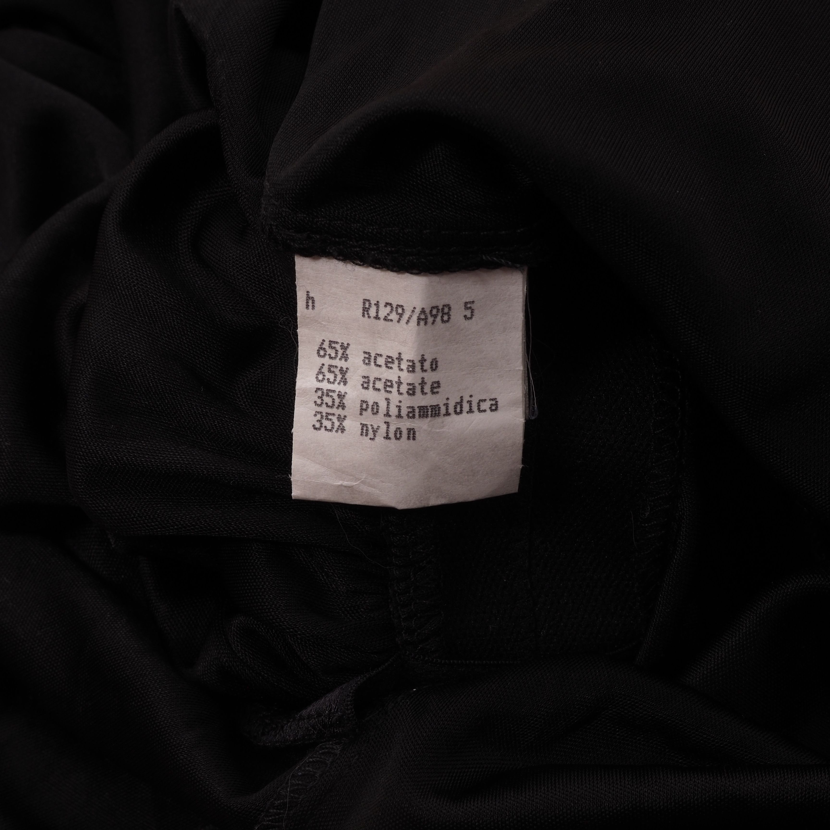 Alessandro Dell'acqua Alessandro Dell'Acqua Designer Black Knee Length Dress Size M / US 6-8 / IT 42-44 - 7 Thumbnail