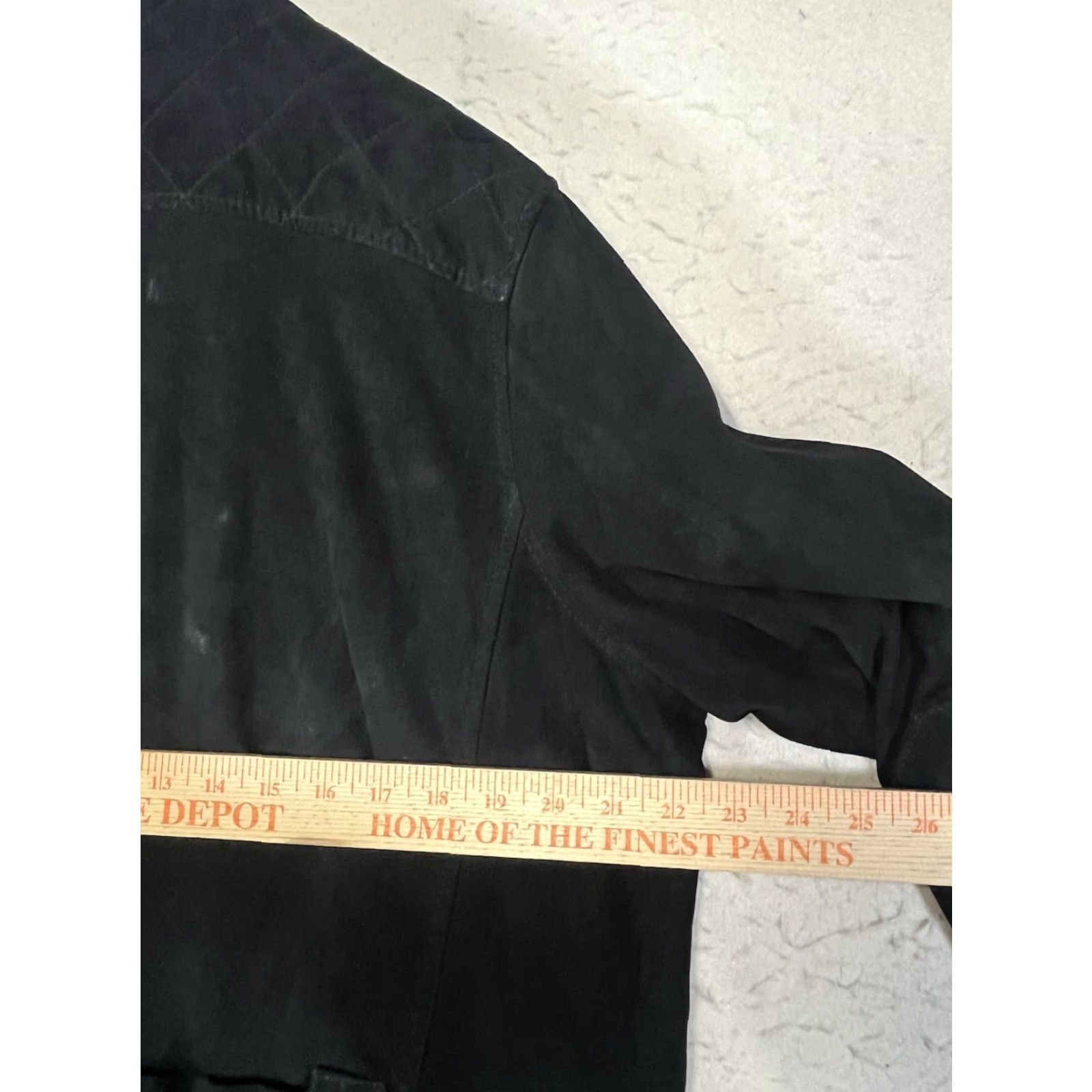 Vintage Rogue Mens Black Suede Leather Long Sleeve Shacket Button Up Jacket 2XL Size US XXL / EU 58 / 5 - 3 Thumbnail