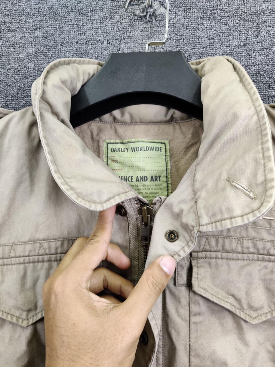 Oakley Vintage 90s Oakley Worldwide M65 Field Military Jacket Size US L / EU 52-54 / 3 - 2 Thumbnail