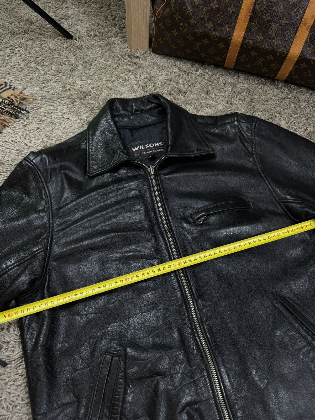 Vintage Vintage leather jacket Wilsons 90s original casual item Size US L / EU 52-54 / 3 - 4 Thumbnail