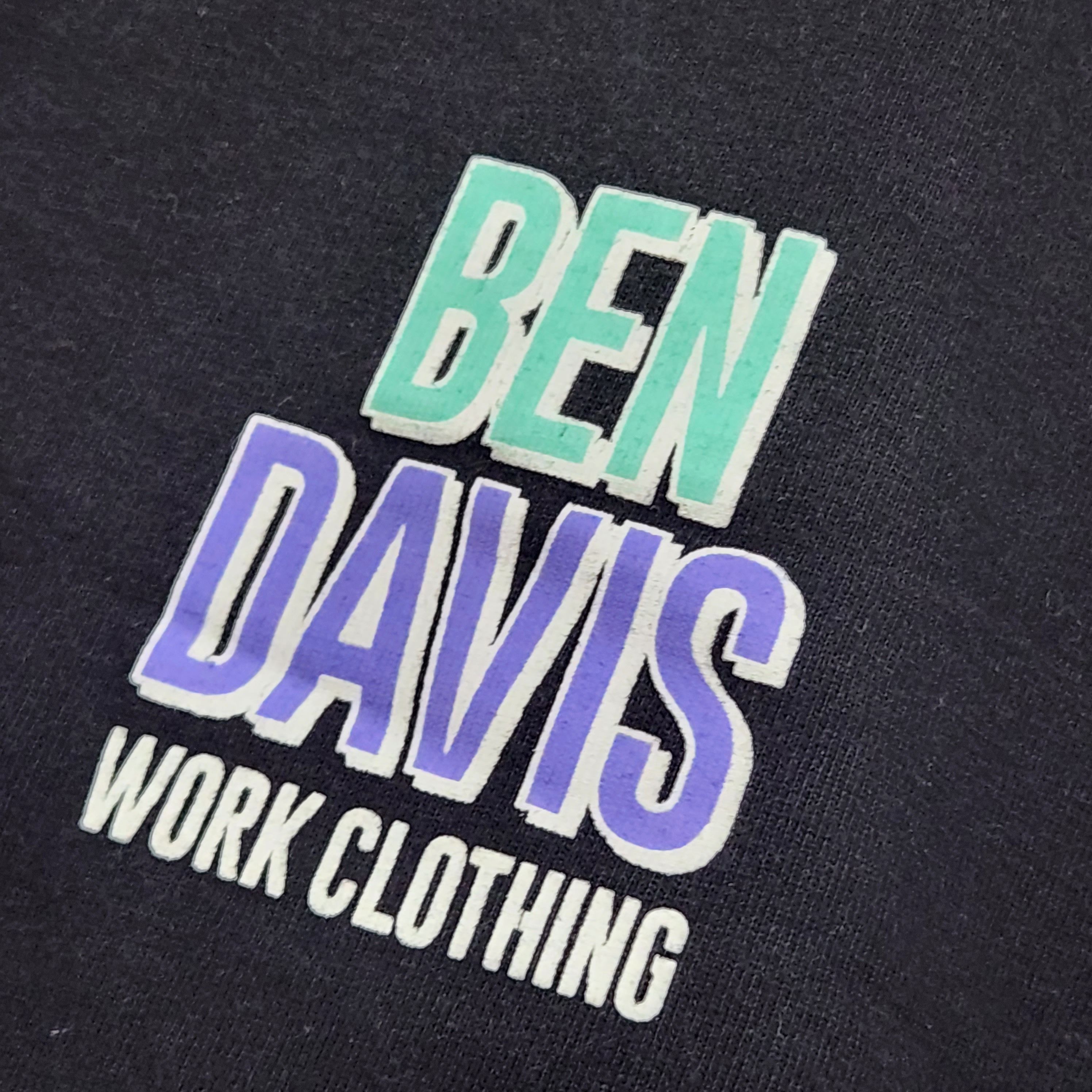 Ben Davis Vintage Y2K Ben Davies Big Logo TShirt Size US L / EU 52-54 / 3 - 6 Thumbnail