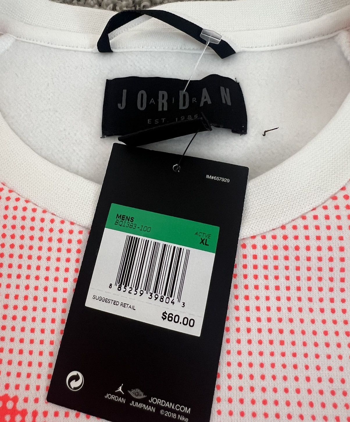 Jordan Brand NIKE AIR JORDAN TINKER HATFIELD STORY FLEECE SWEATSHIRT XL Size US XL / EU 56 / 4 - 2 Thumbnail