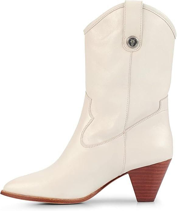 Frye Frye Women's June Western, White - 6.5M SAVE $150.00. Size US 6.5 / IT 36.5 - 3 Thumbnail