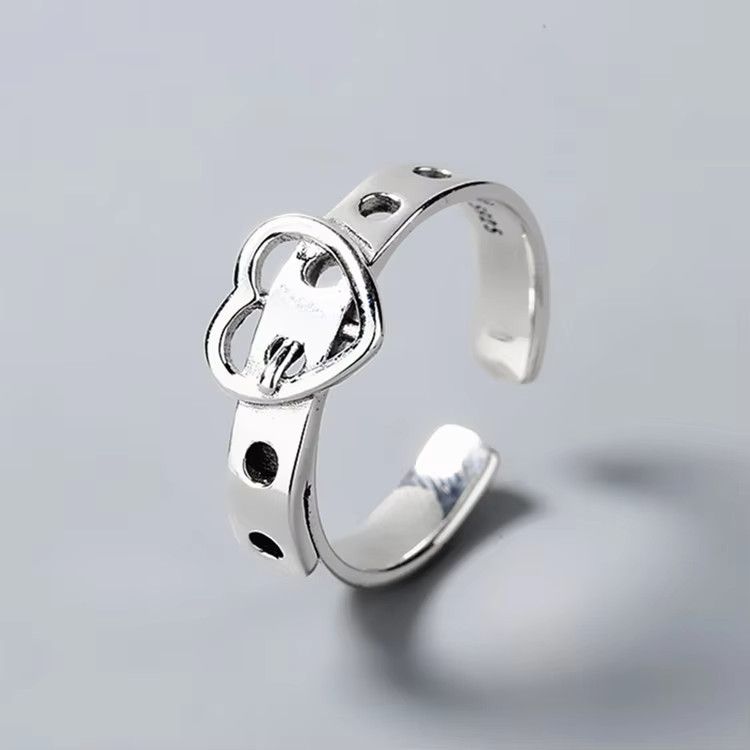 Jewelry Heart Belt Ring Size ONE SIZE - 4 Thumbnail