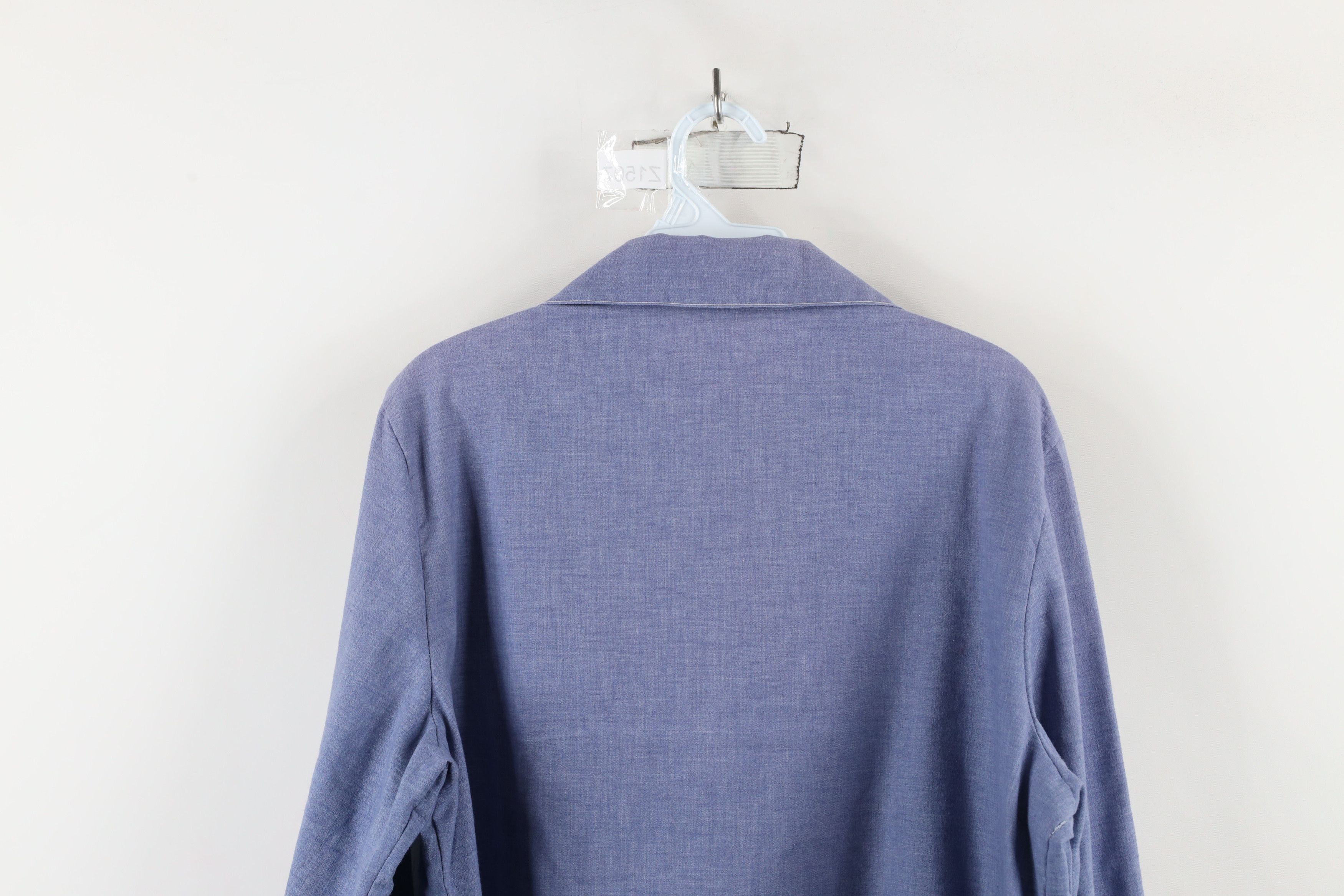 Vintage Vintage 60s Streetwear Cowgirl Chambray Snap Button Shirt Size XXL / US 16-18 / IT 52-54 - 13 Thumbnail