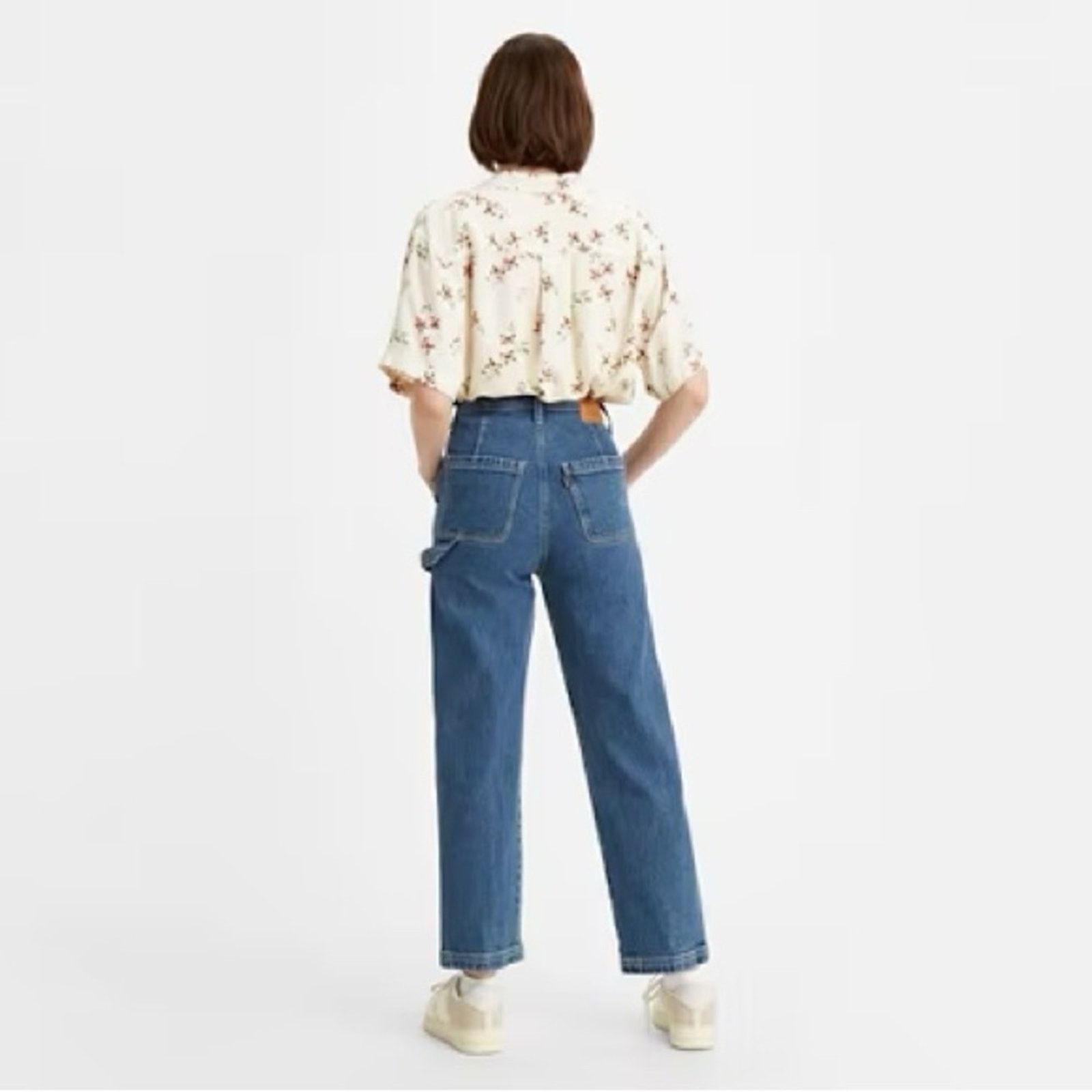 Levi's Levi’s Rib Cage Straight Ankle Jeans Utility Carpenter NWT Size 31" - 2 Thumbnail