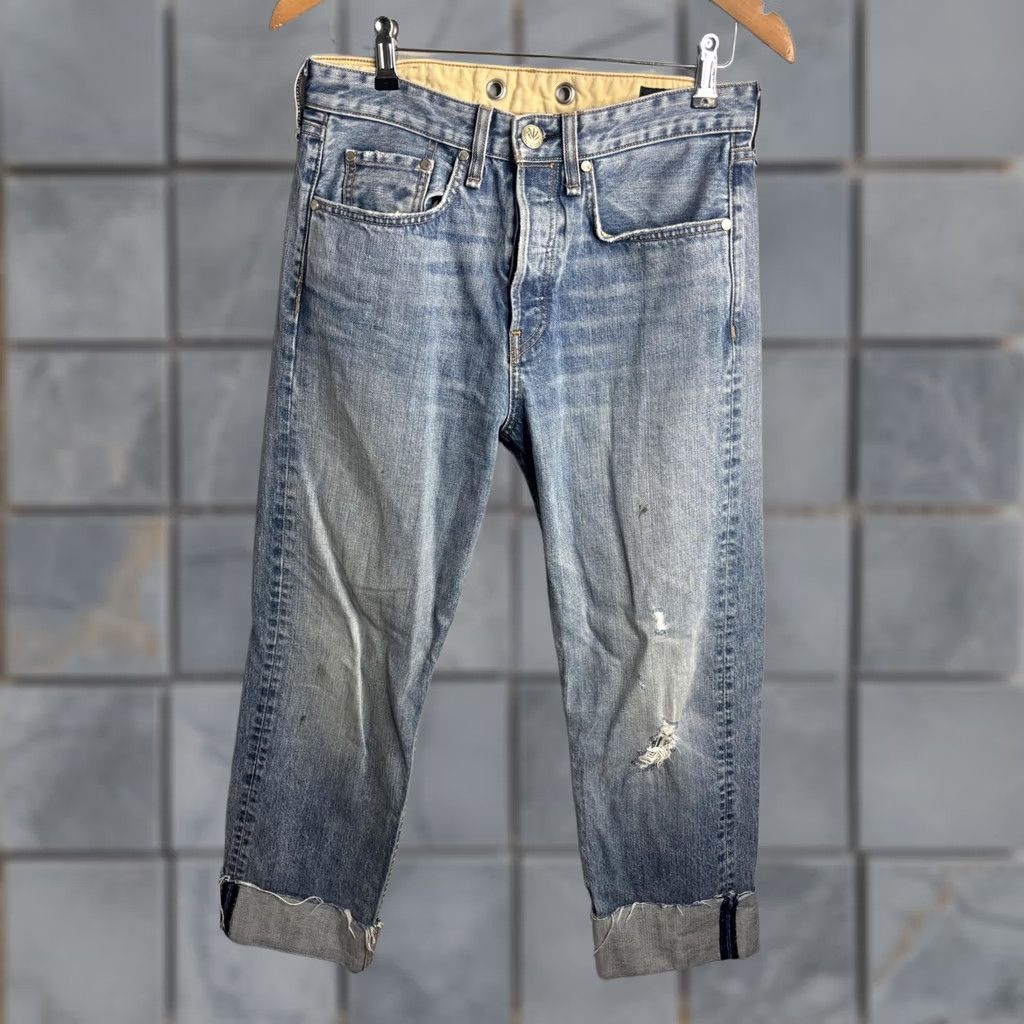 Rag & Bone Rag & Bone Jeans Womens 27 Blue Light Wash Boyfriend Distressed Cuffed Denim Size 27" / US 4 / IT 40 - 1 Thumbnail