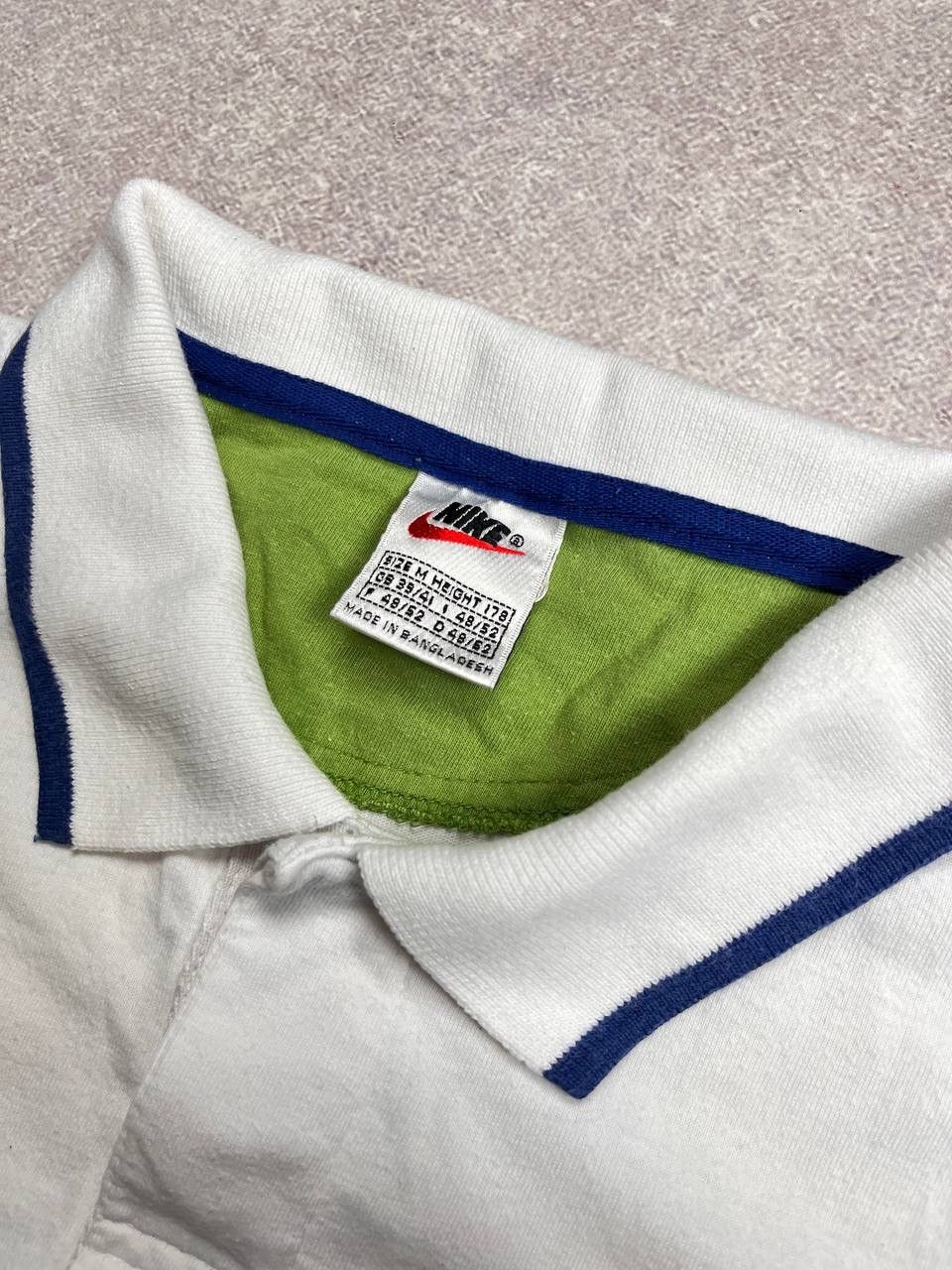 Nike Vintage 90s Nike Swoosh Rare Polo Shirt Y2K L Size US M / EU 48-50 / 2 - 3 Thumbnail