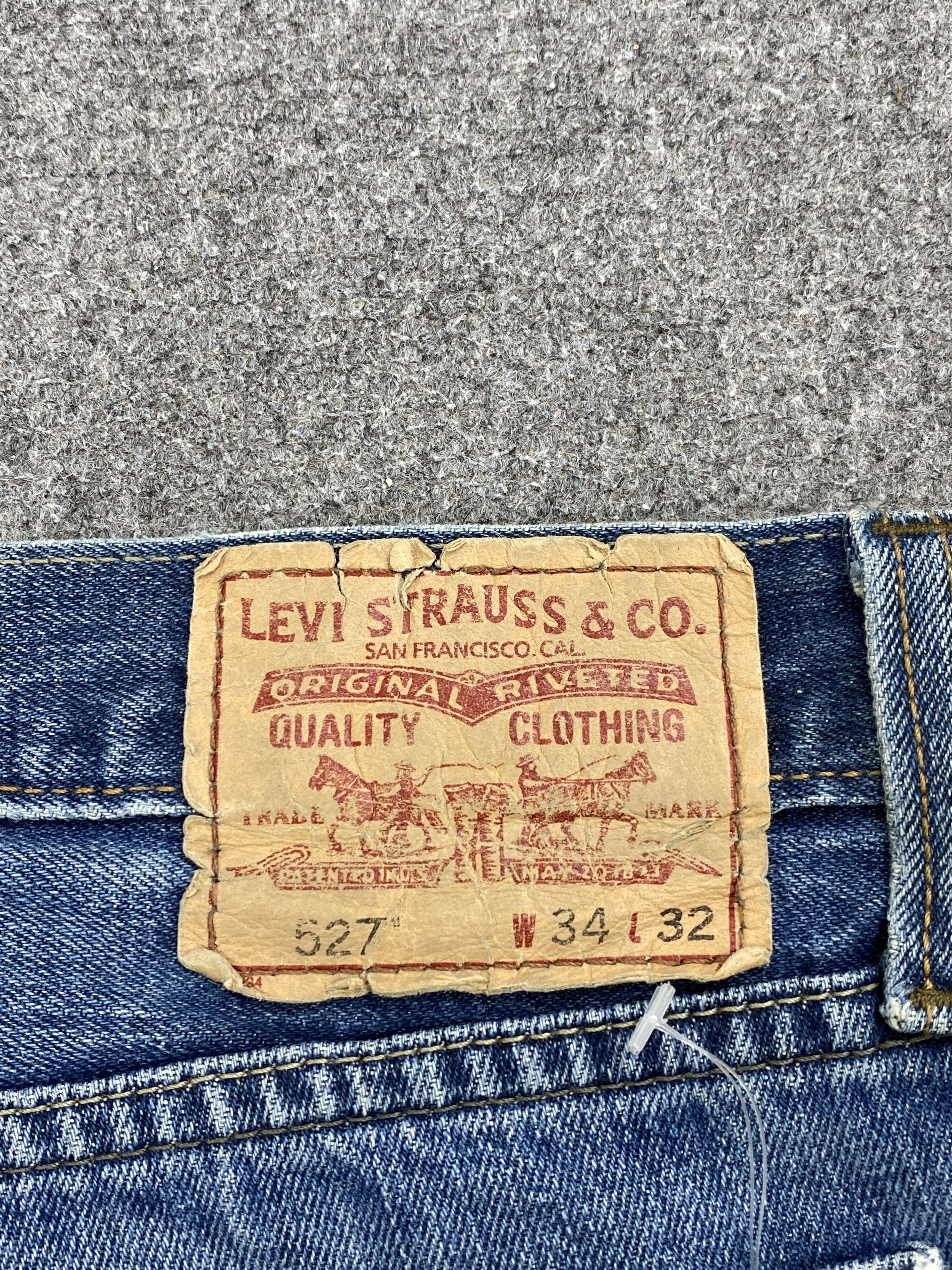 Levi's × Vintage Faded Blue Vintage Levi's 527 Bootcut Jeans Size US 35 - 5 Thumbnail