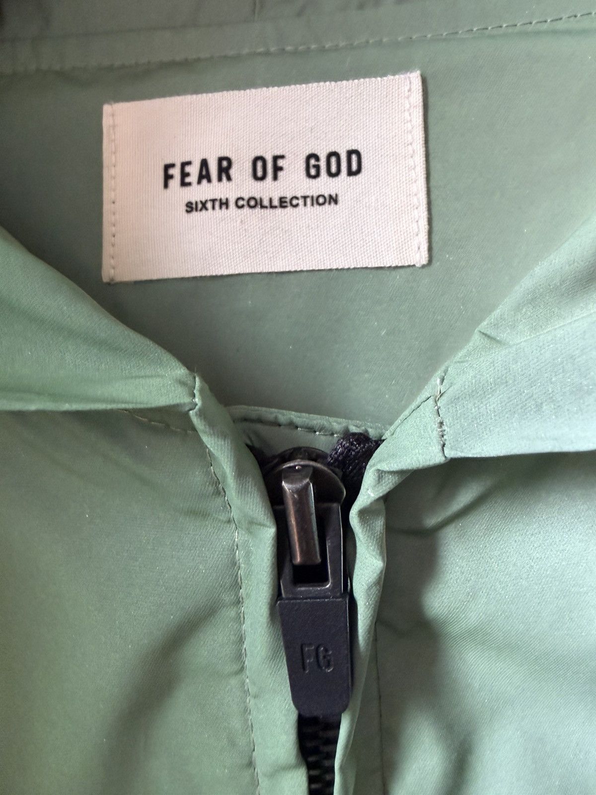 Fear of God FOG iridescent reflective nylon hooded raincoat, L, USA Size US L / EU 52-54 / 3 - 23 Thumbnail