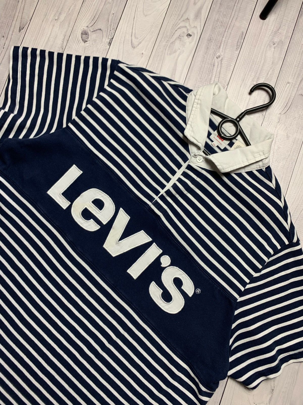 Levi's × Vintage Levi’s vintage polo shirt striped size XXL Size US XXL / EU 58 / 5 - 2 Thumbnail