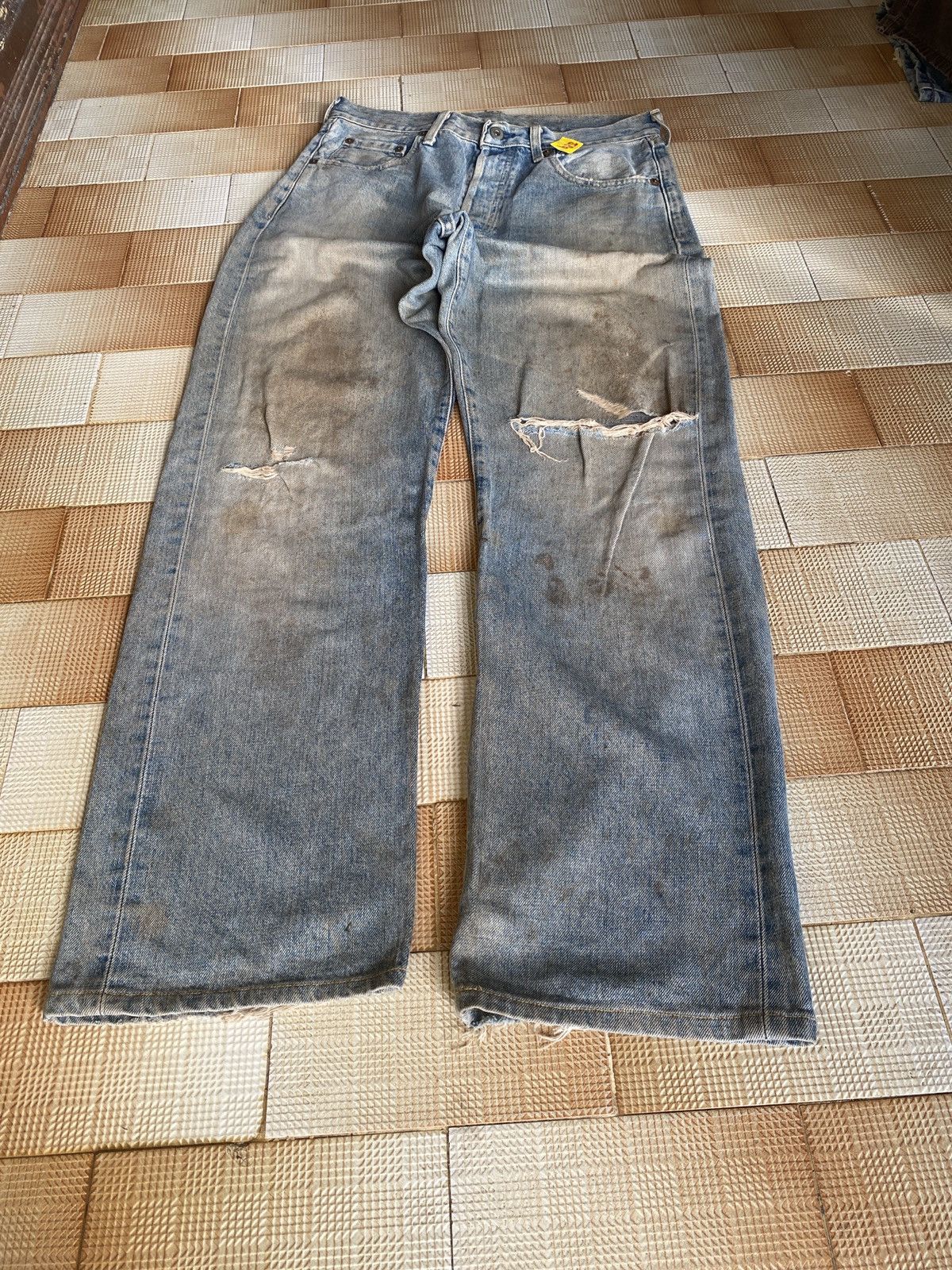 Levi's Vintage Clothing × Vintage Vintage levi’s big E buckle back denim Size US 31 - 1 Thumbnail
