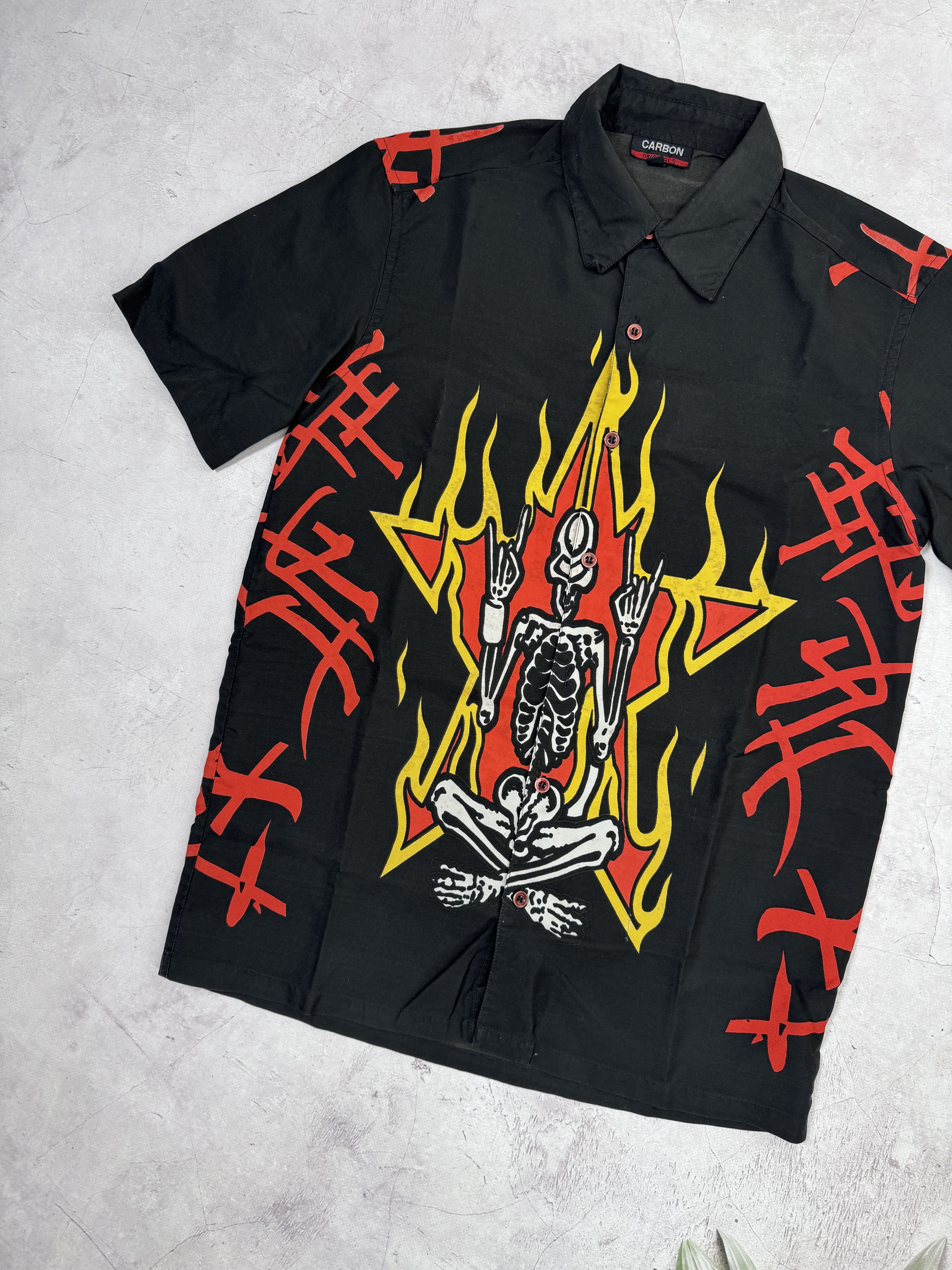Vintage Vintage Skull Hell Crazy Shirt Size US S / EU 44-46 / 1 - 2 Thumbnail