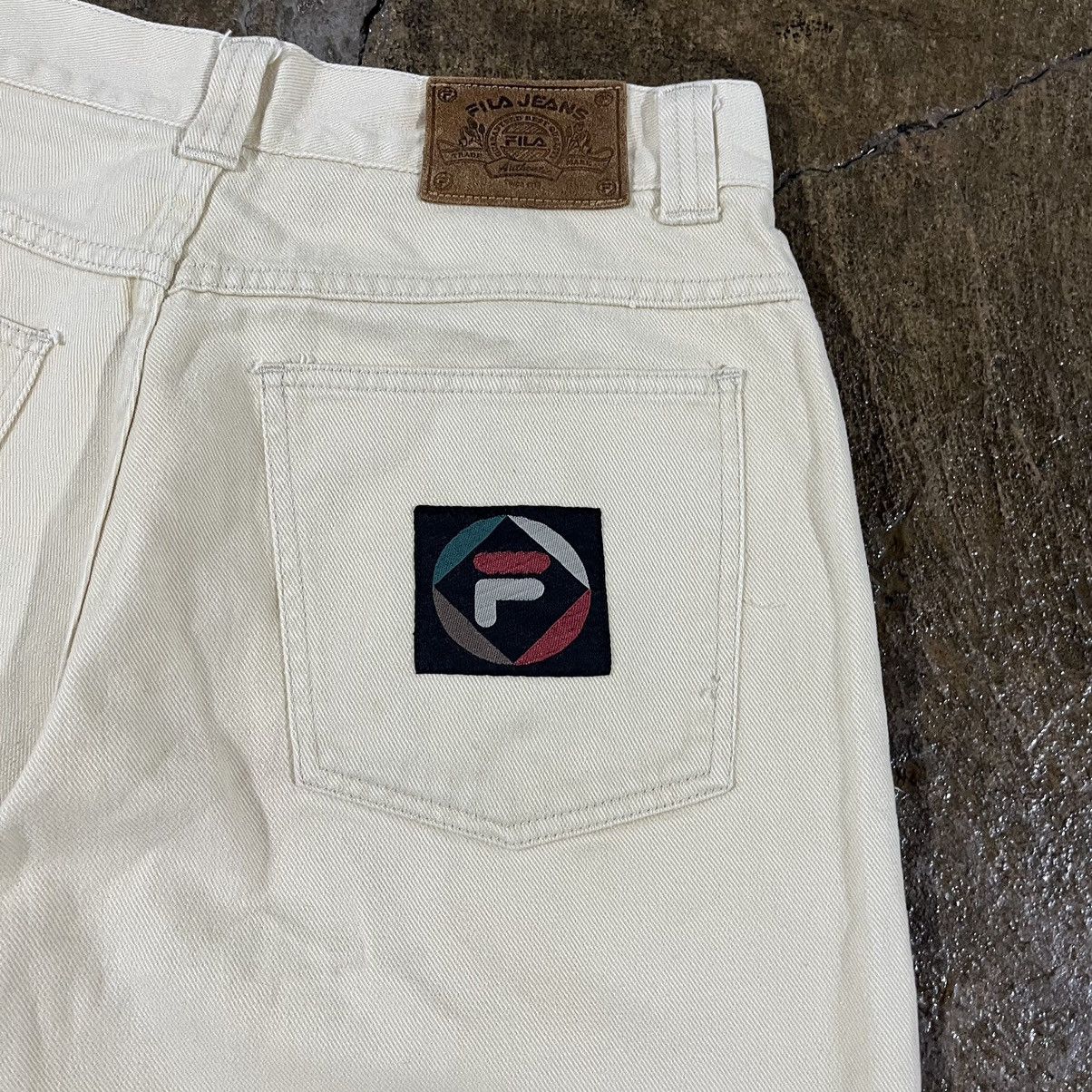 Fila × JNCO × Vintage Vintage 90s Y2K Fila Baggy Jorts Hip-Hop Skater Shorts JNCO Size US 31 - 4 Thumbnail