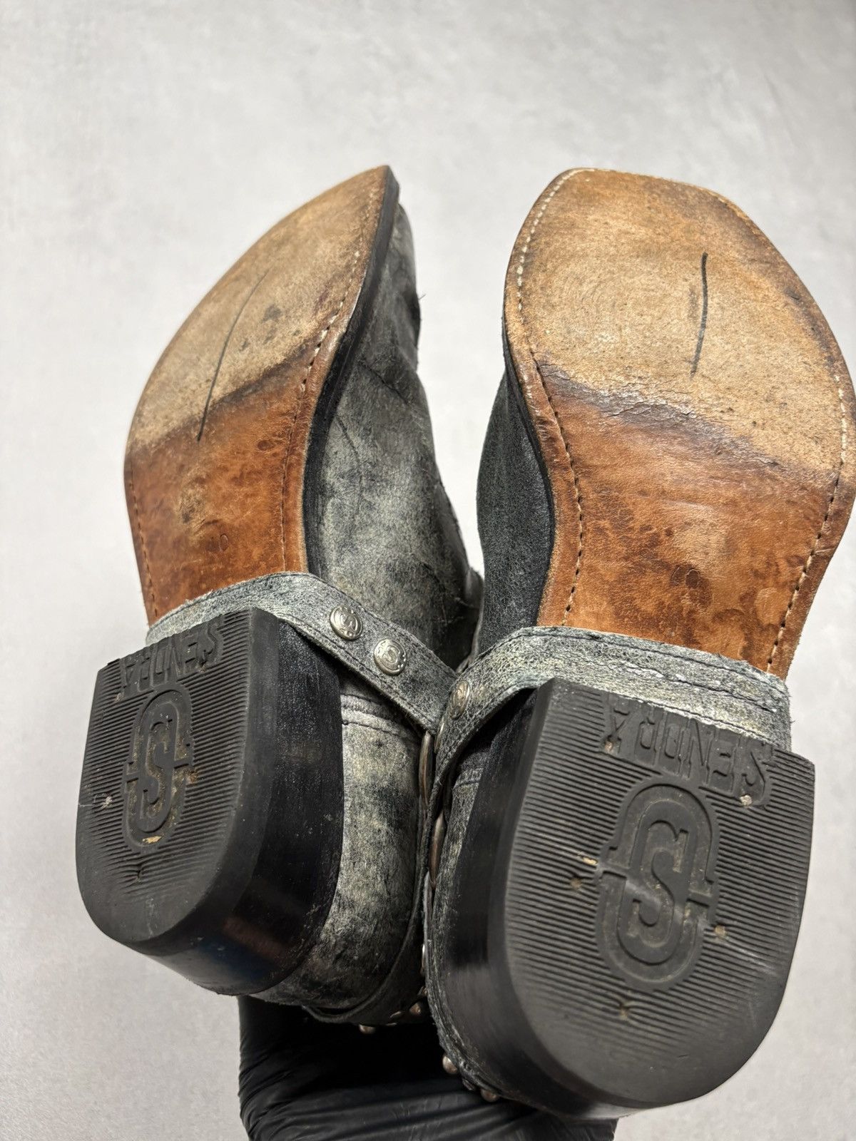 Sendra Sendra 9978 Studded Harness Boots Vintage Distressed Western Size US 10 / IT 40 - 6 Thumbnail