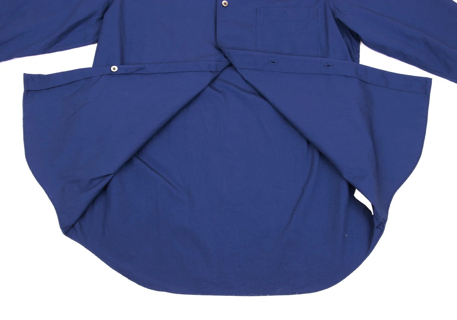 Comme des Garcons Homme Plus Cotton Regular Collar Long Sleeve Shirt Blue S Size US S / EU 44-46 / 1 - 11 Thumbnail