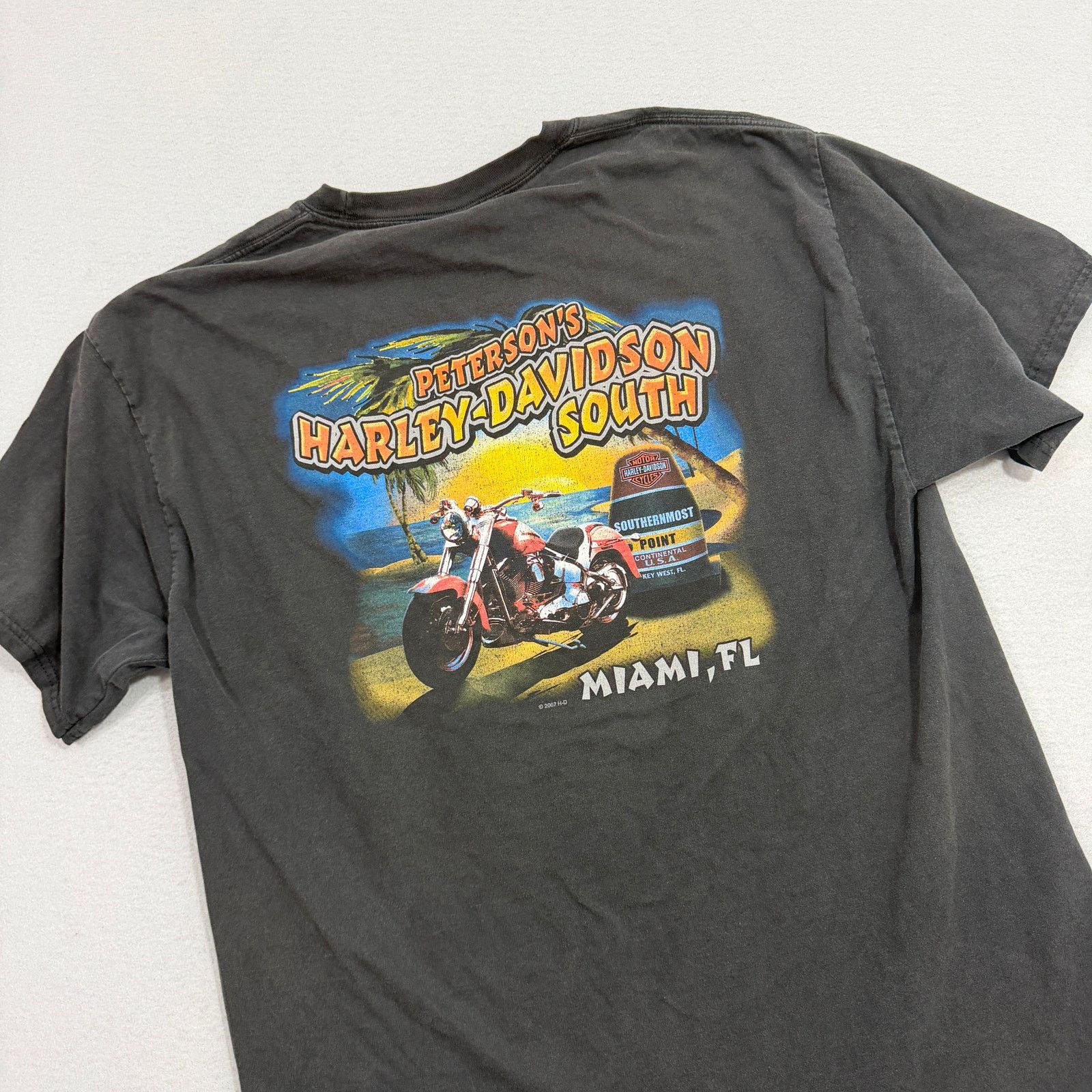 Harley Davidson Vintage Harley Davidson Shirt Men's XL Tall Black 2007 Size US XL / EU 56 / 4 - 1 Thumbnail