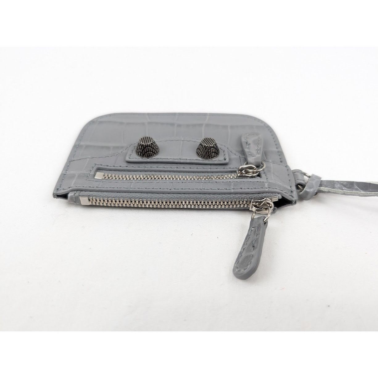 Balenciaga o1rshd1 Size: OS / Extra Supple Calf Wallet in Grey Size ONE SIZE - 6 Thumbnail