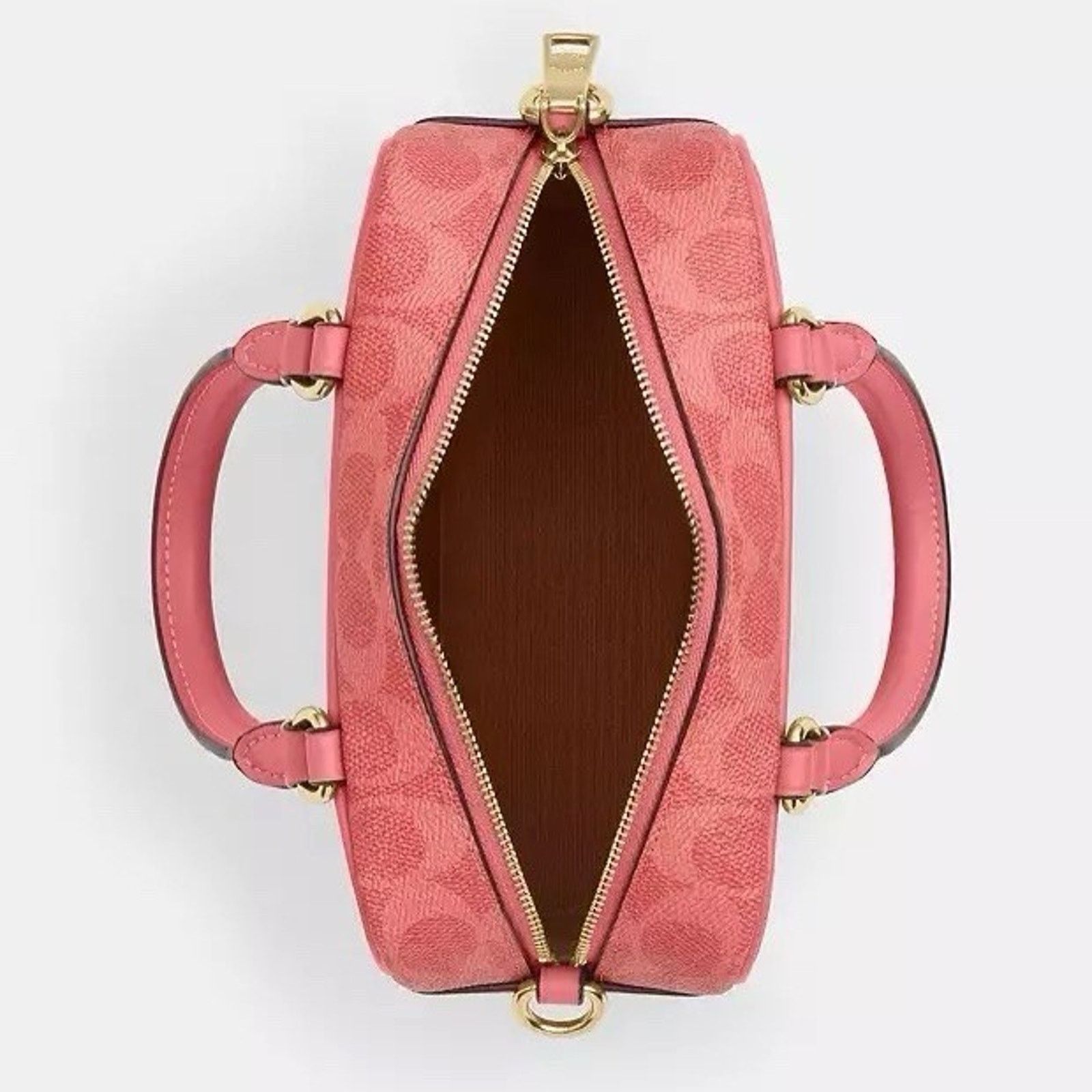 Coach NWT Coach X Peanuts Satchel Crossbody Bag Lucy CBJ62 Coral Size ONE SIZE - 10 Thumbnail