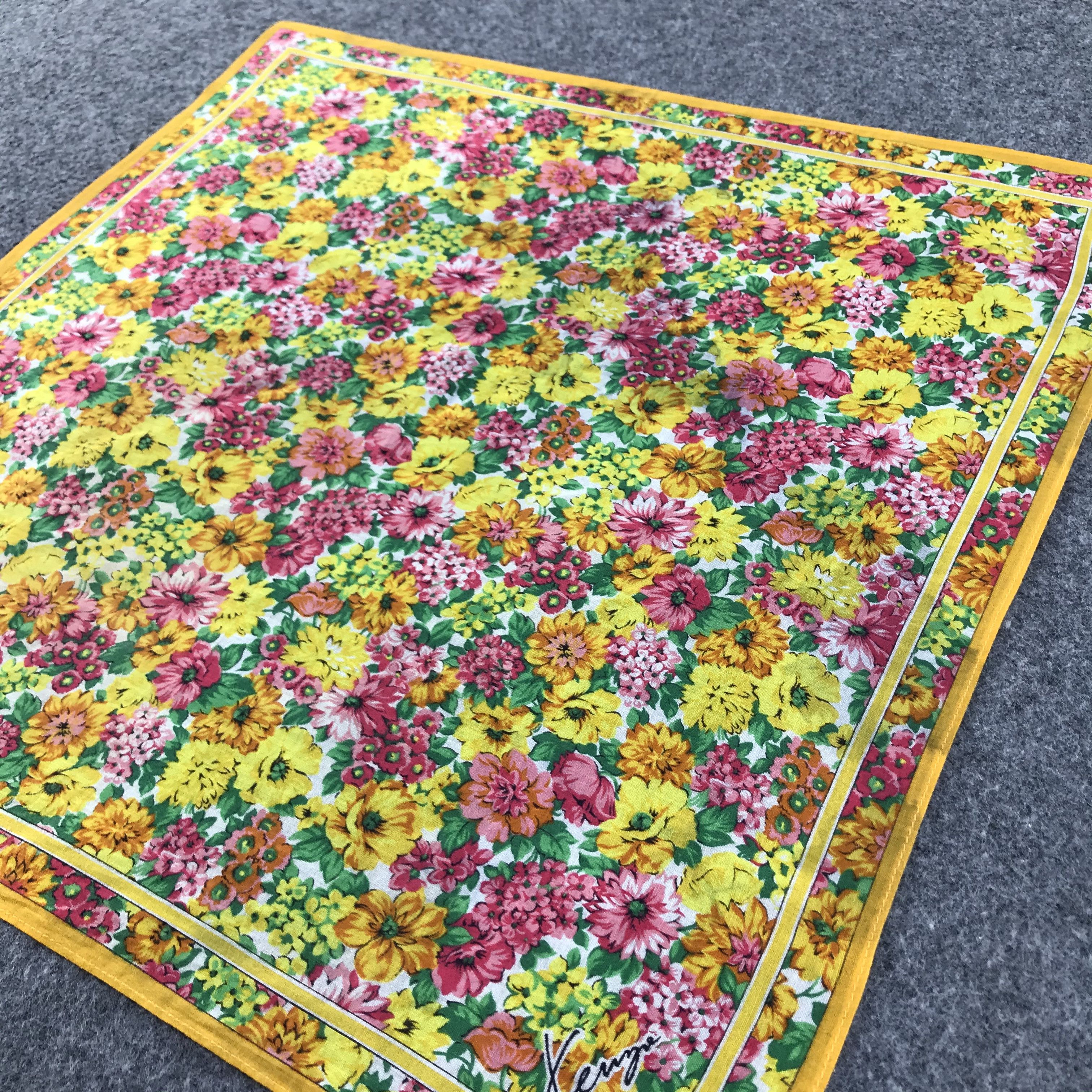 Kenzo Kenzo Floral Handkerchief Neckerchief Bandana H116 Size ONE SIZE - 5 Thumbnail