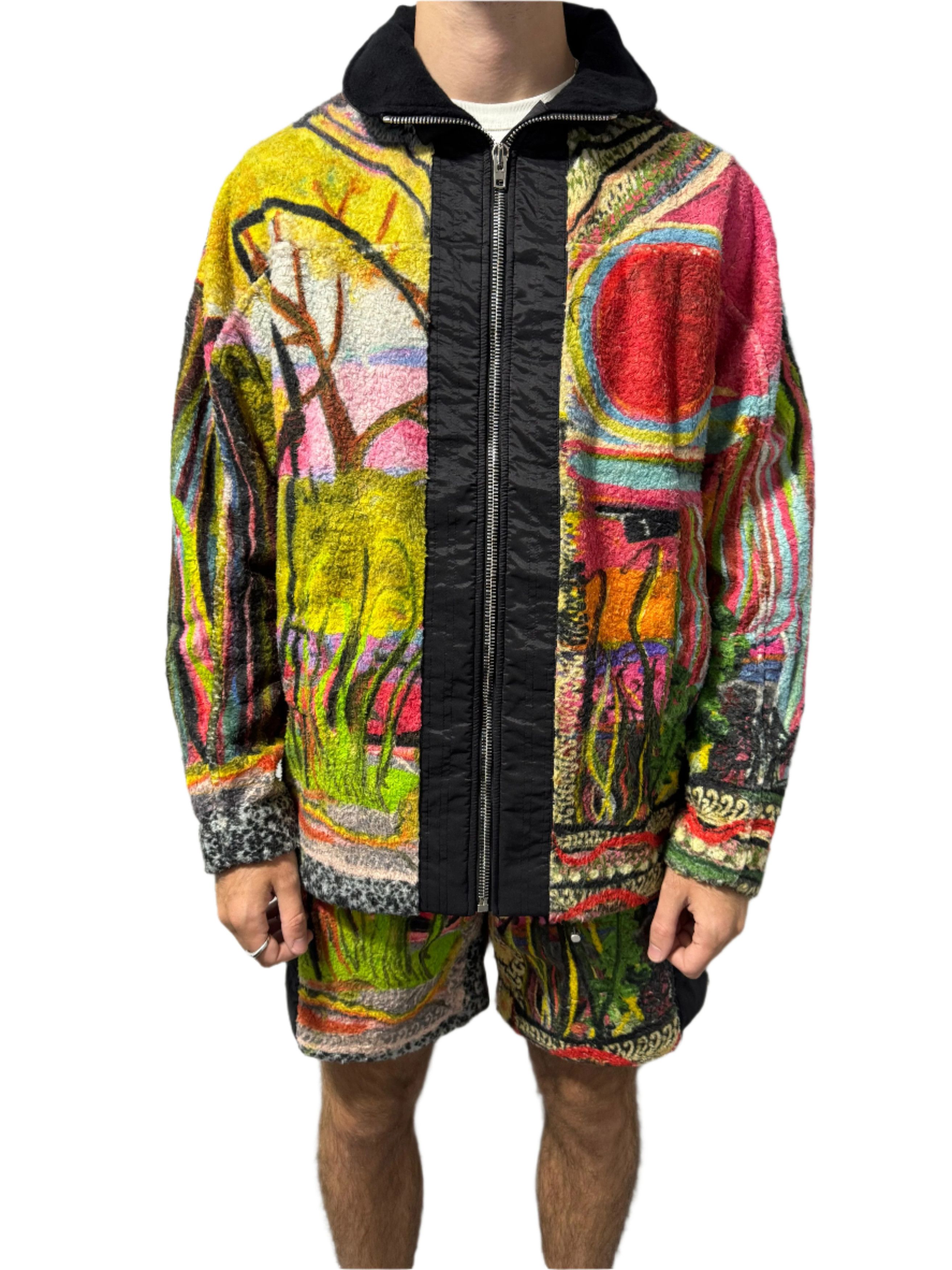 Givenchy x Josh Smith 1 of 1 Reaper Fleece Zip Jacket Size US M / EU 48-50 / 2 - 9 Thumbnail
