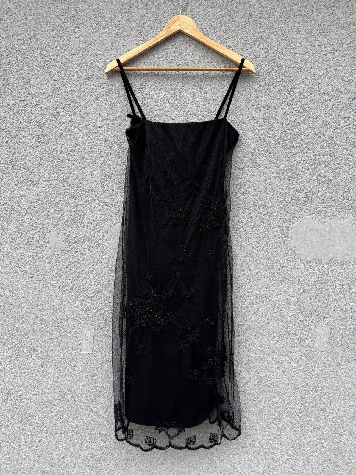 Max Mara 90s Max Mara Embellished see through Elegant vintage dress Size L / US 10 / IT 46 - 3 Thumbnail