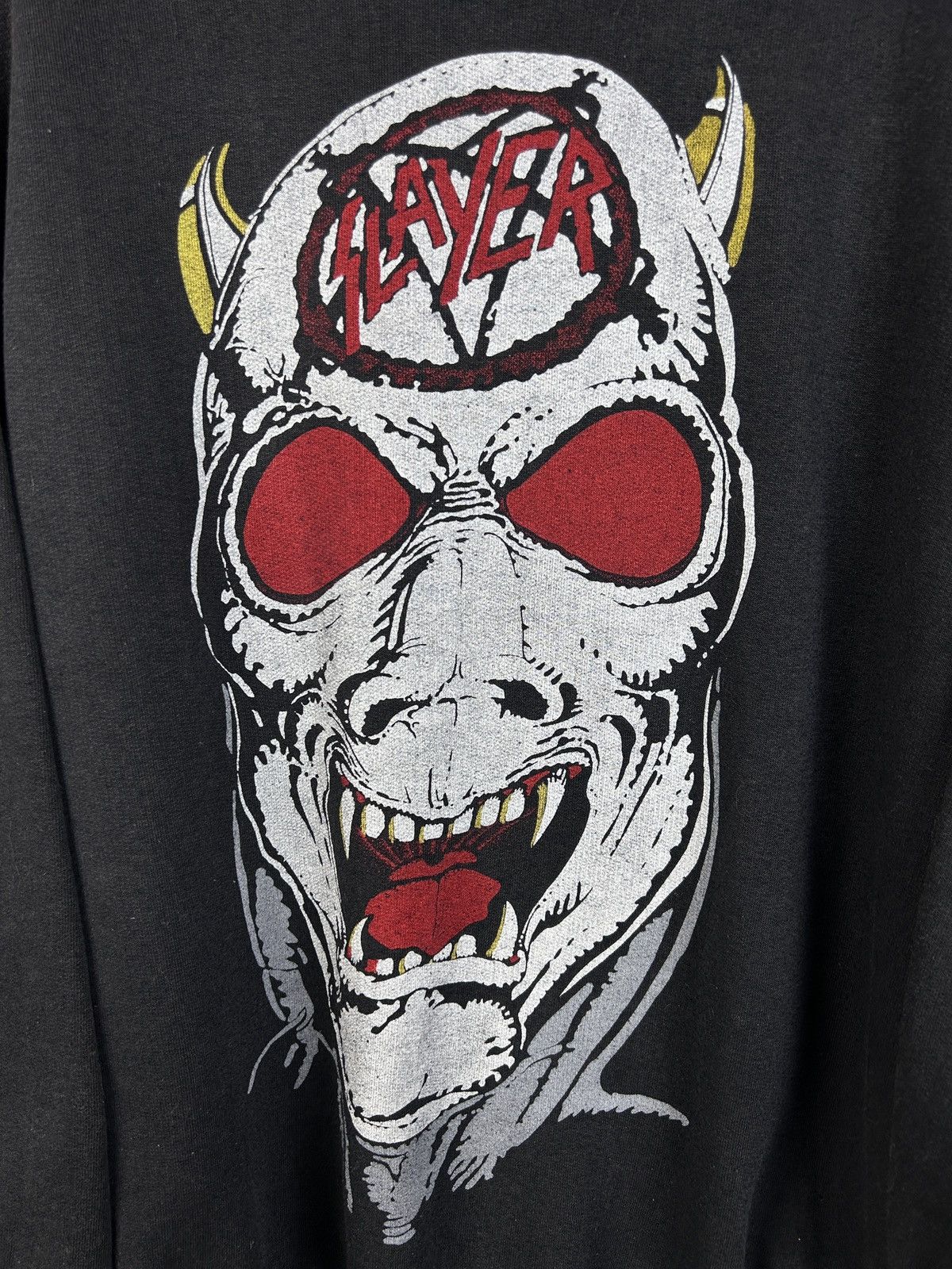 Band Tees 80s Vintage Slayer Reign In Blood 1986 Tour Sweatshirt Crew Size US L / EU 52-54 / 3 - 2 Thumbnail