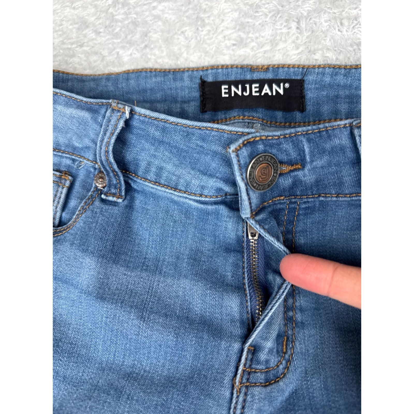 Vintage VINTAGE Maurices Women's Jeans Skinny Mid Rise Denim 28x27 Blue Casual 2010s Girls Size 30" / US 8 / IT 44 - 5 Thumbnail