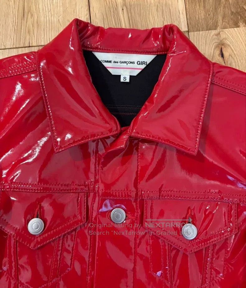 Comme des Garcons Comme Des Garcons Red leatherette jacket Size S / US 4 / IT 40 - 7 Thumbnail