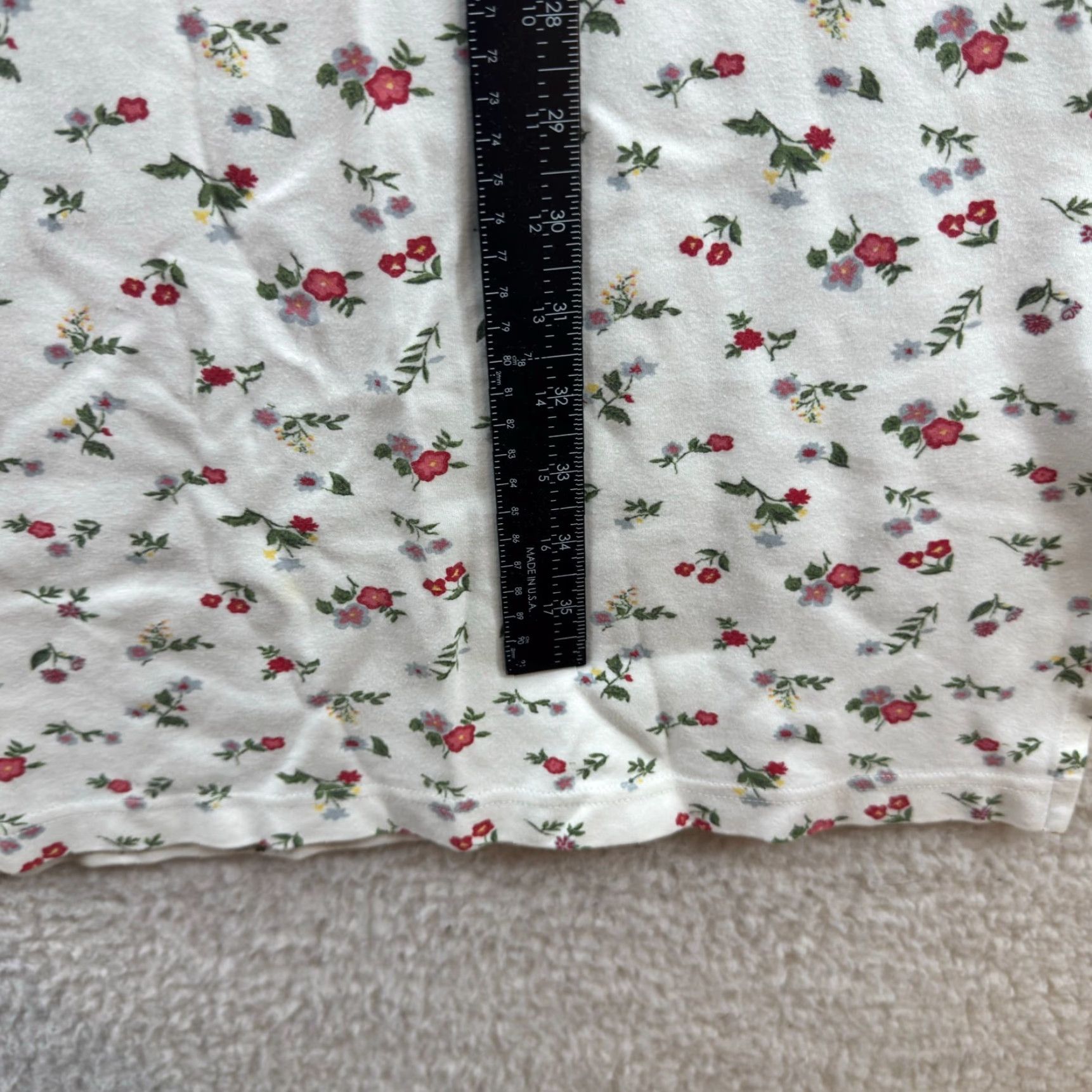 Vintage VINTAGE Elisabeth White Floral Cotton 2XL T-Shirt Sleep Dress Nightgown Cottagecore Grandma Nightgown Womens 2XL Size XXL / US 16-18 / IT 52-54 - 5 Thumbnail