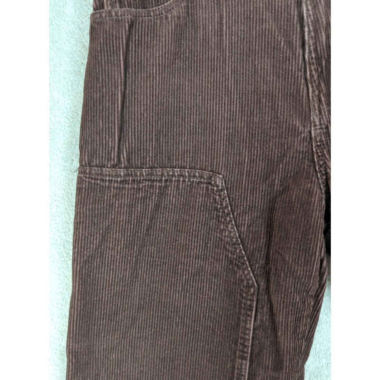 Vintage VINTAGE No Boundaries Corduroy Pants Baggy Double Knee Wide-Leg 32x29 Brown Mens 90s Grunge Skater Casual Baggy Style Carpenter Size US 32 / EU 48 - 2 Thumbnail