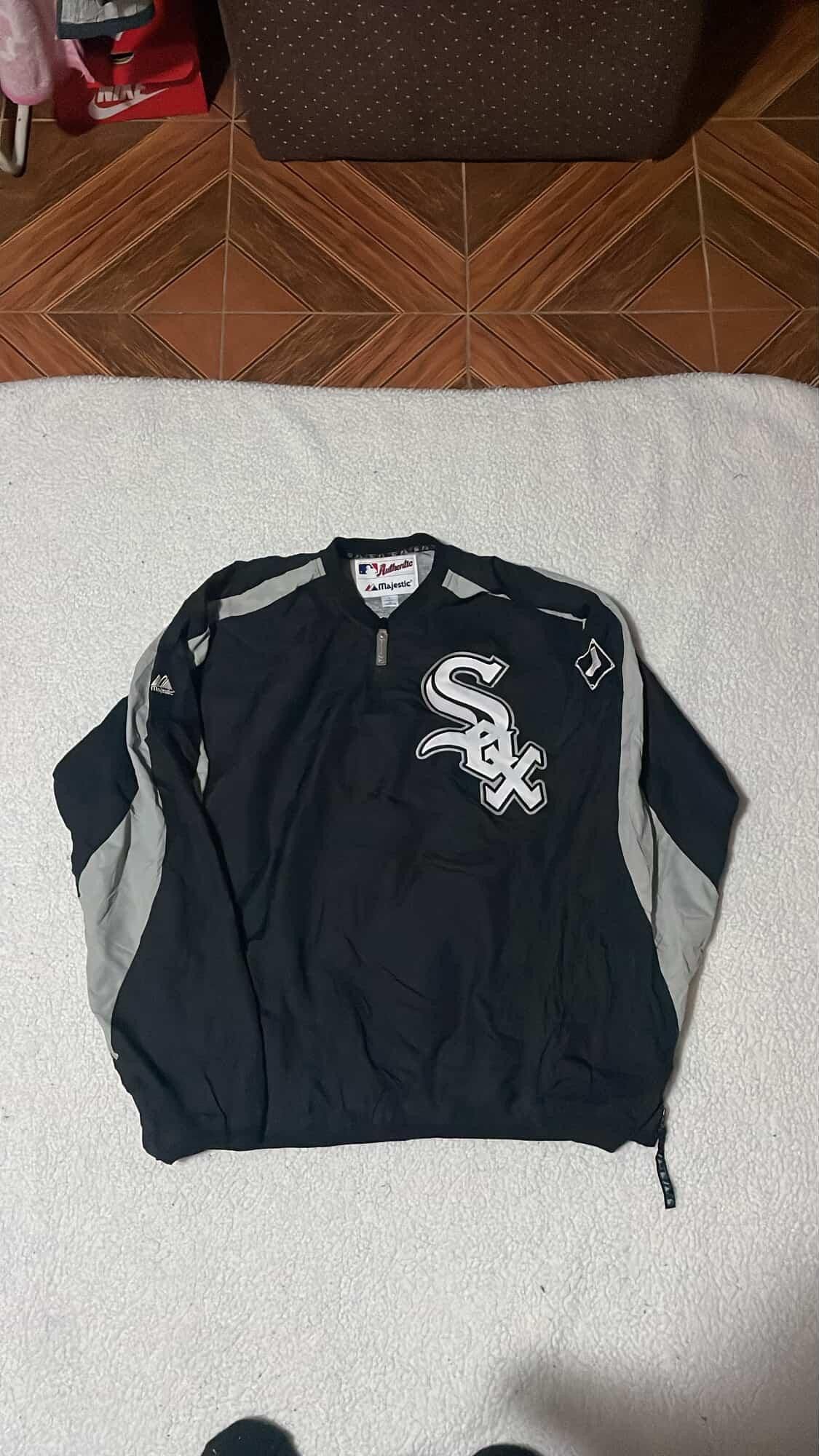 Majestic Chicago White Sox MLB Men's Majestic 1/4 Zip Vintage jacket Size US L / EU 52-54 / 3 - 4 Thumbnail