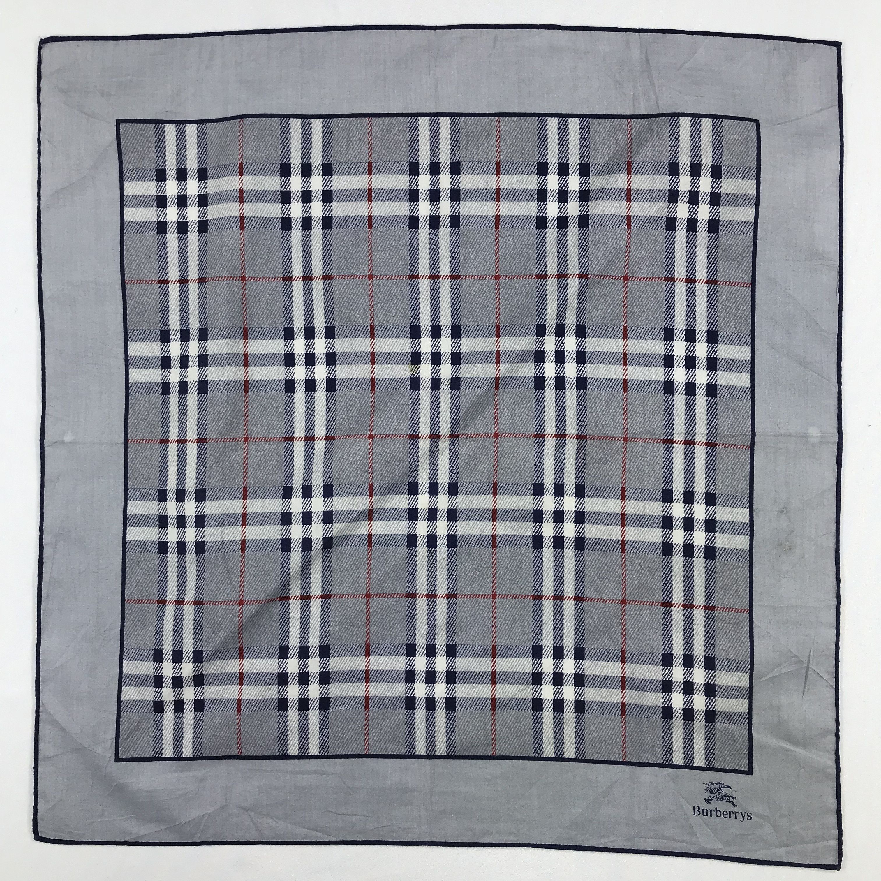 Burberry × Vintage Burberry Bandana / Handkerchief / Neckerchief - S2248 Size ONE SIZE - 1 Thumbnail