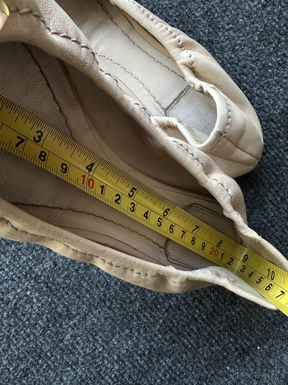 Dior GRAIL🚨 DIOR CHRISTIAN BEIGE Leather Ballet Flats luxury Size US 6.5 / IT 36.5 - 20 Thumbnail