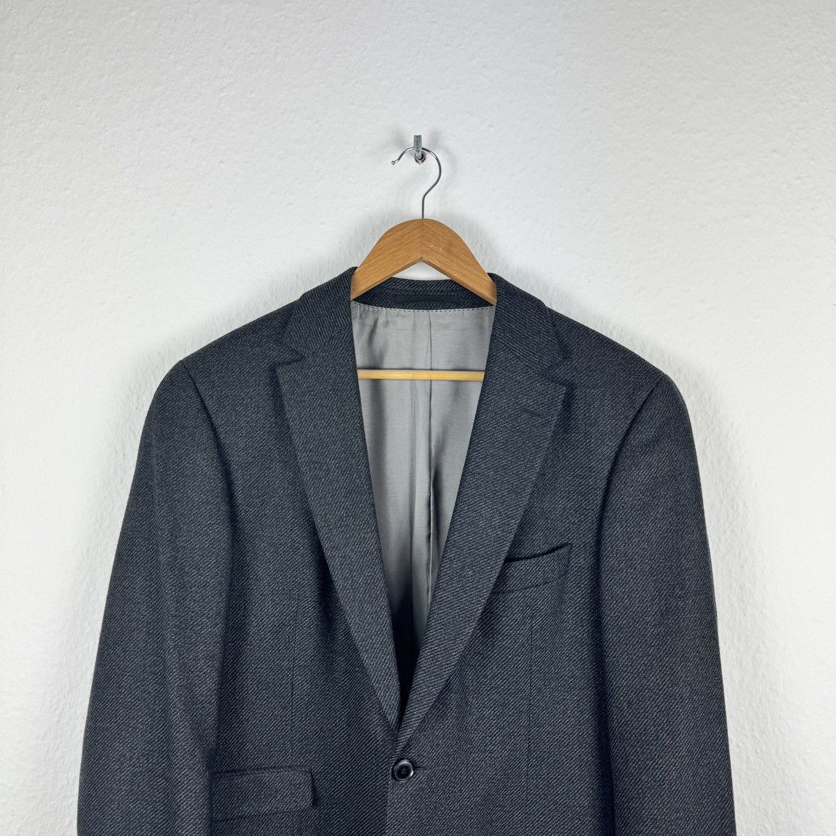 Hugo Boss Men’s HUGO BOSS COPPOLA TWEED WOOL GRAY BLAZER SIZE 42R / 52 Size 42R - 2 Thumbnail