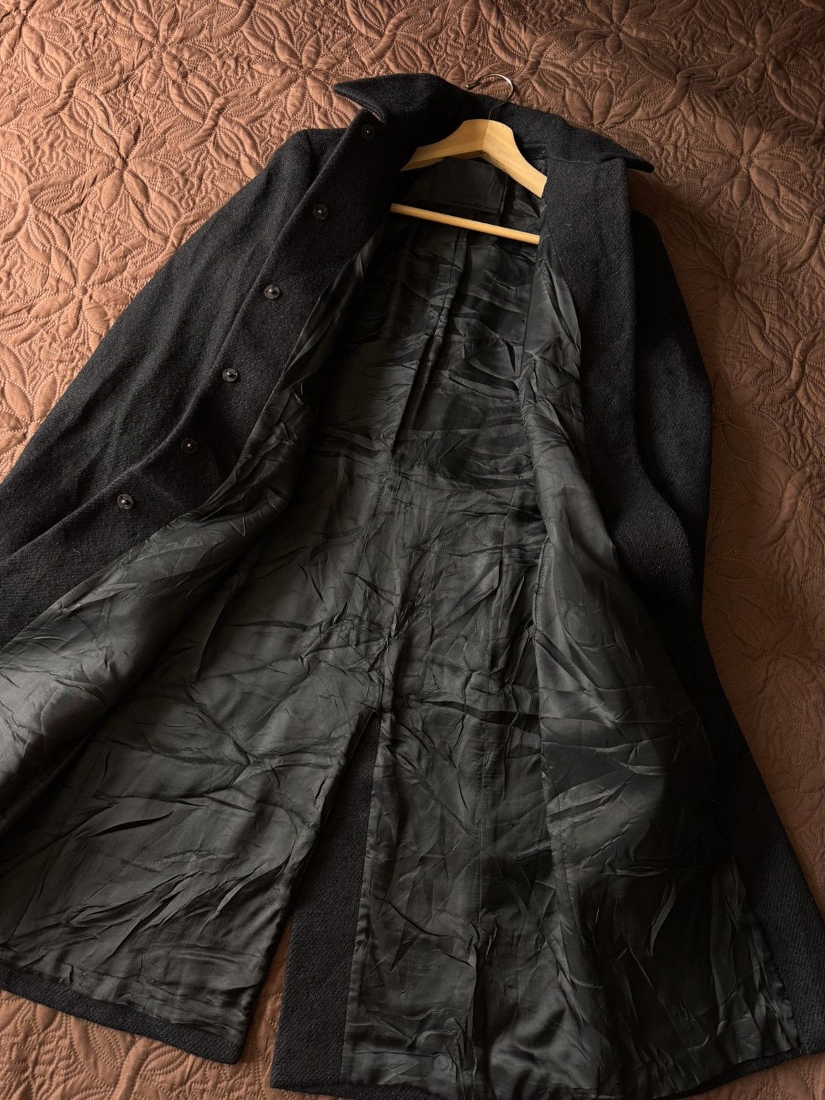 Prada PRADA Vintage Single-Breasted Black Wool Overcoat Size M / US 6-8 / IT 42-44 - 17 Thumbnail